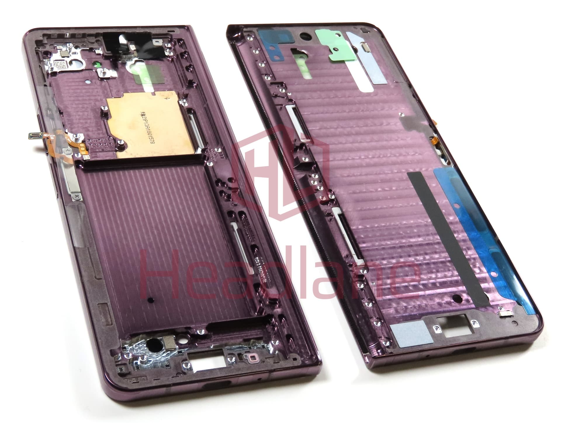 Samsung SM-F936 Galaxy Z Fold4 5G Front Frame - Burgundy - view 2