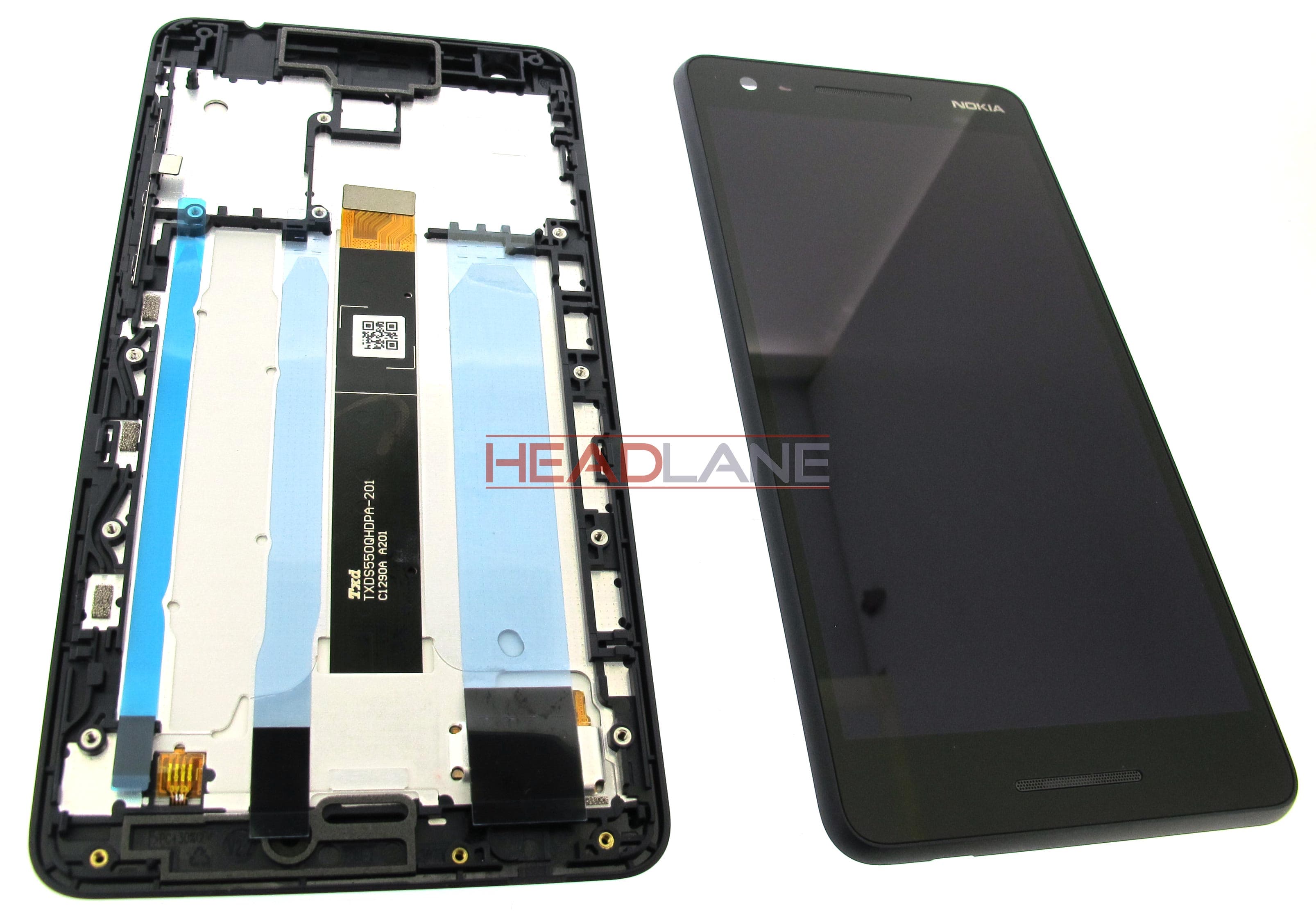 Nokia 2.1 LCD Display / Screen + Touch - Dark Blue - view 2