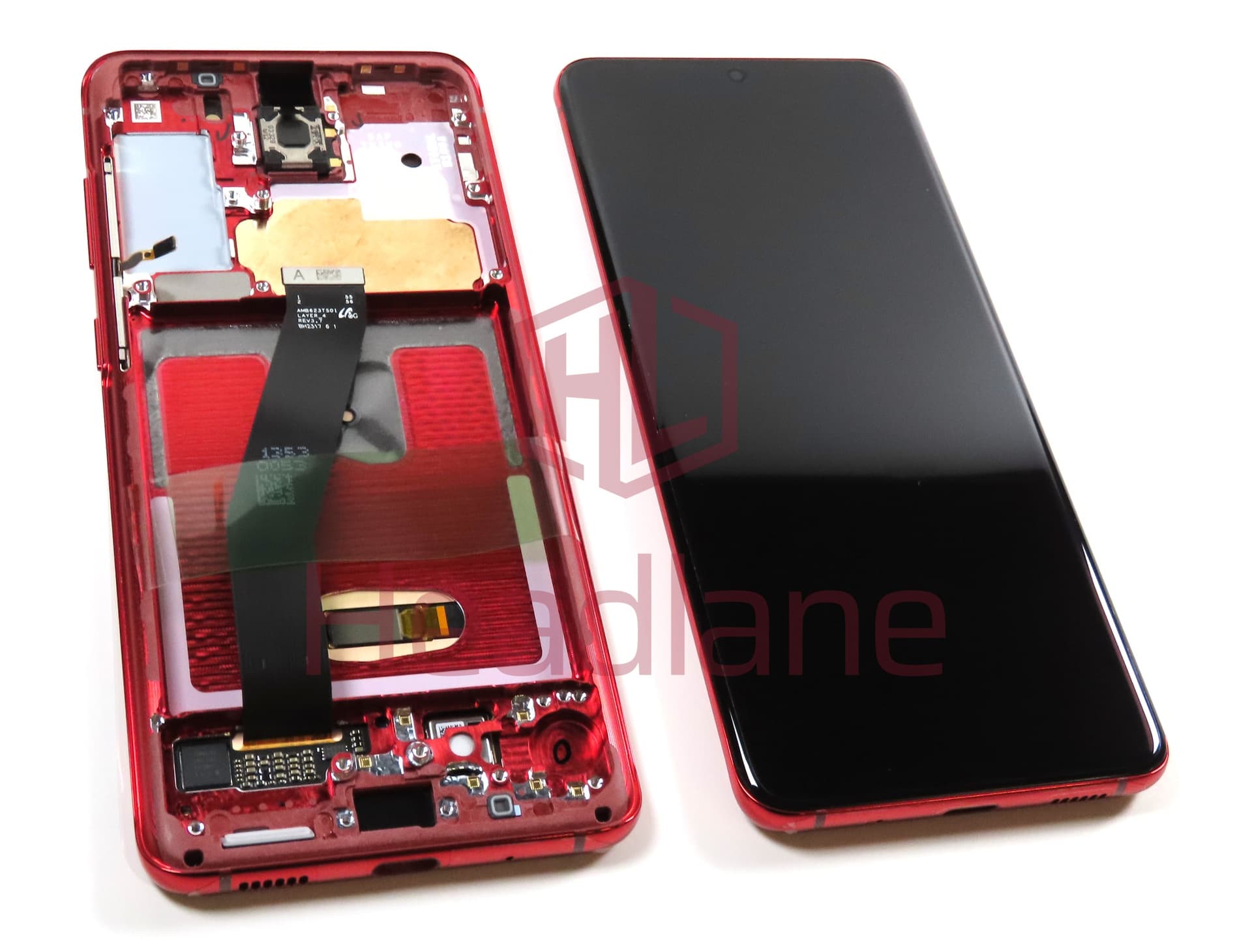 Samsung SM-G980 Galaxy S20 LCD Display / Screen + Touch - Red (No Camera) - view 2