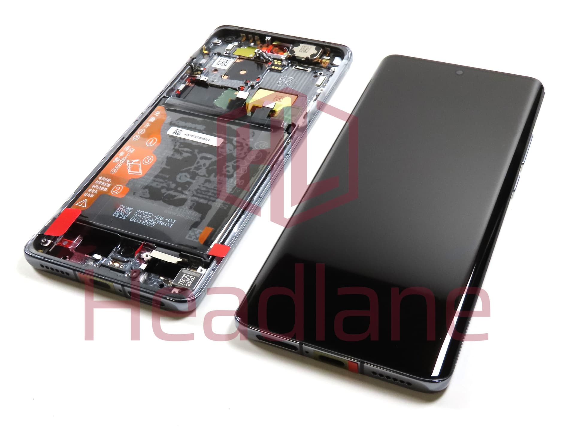 Huawei P50 Pro LCD Display / Screen + Touch + Battery - Golden Black - view 2