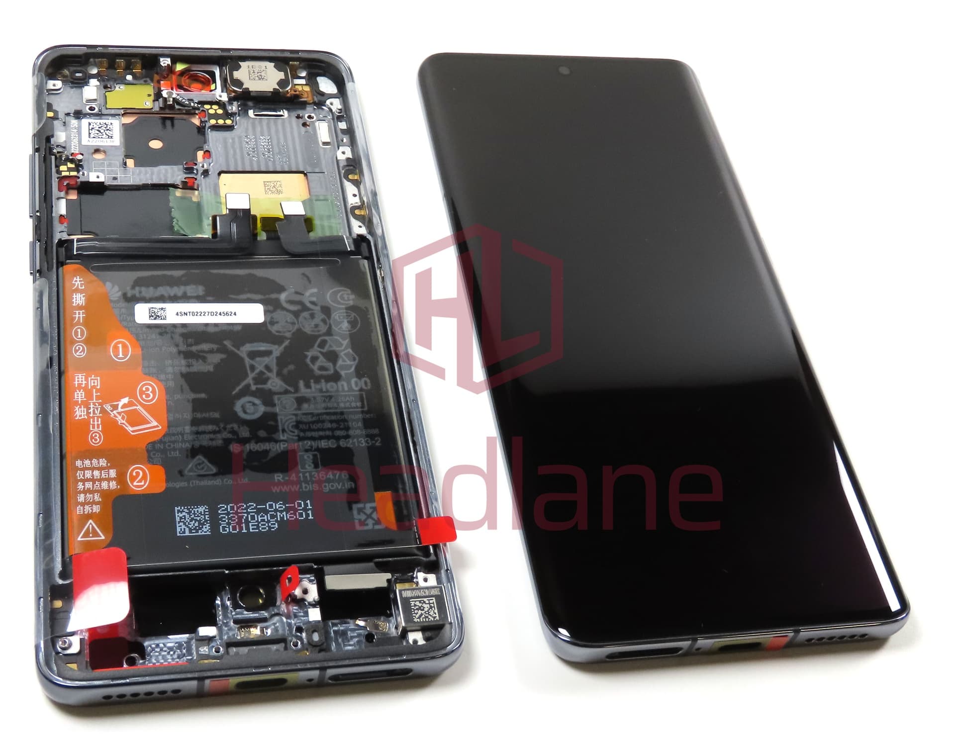 Huawei P50 Pro LCD Display / Screen + Touch + Battery - Golden Black - view 3