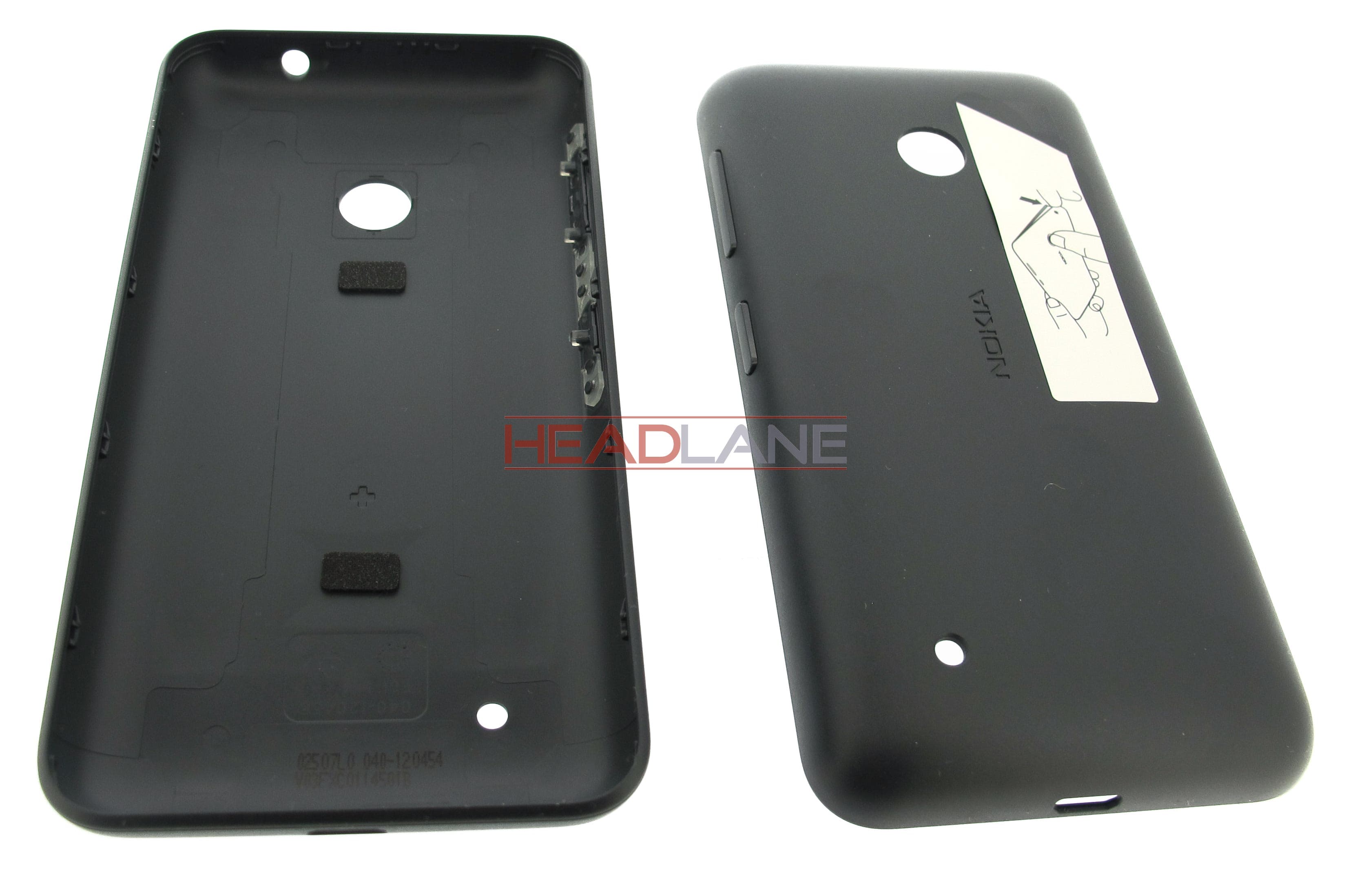 Nokia Lumia 530 Battery Cover - Dark Grey - view 2