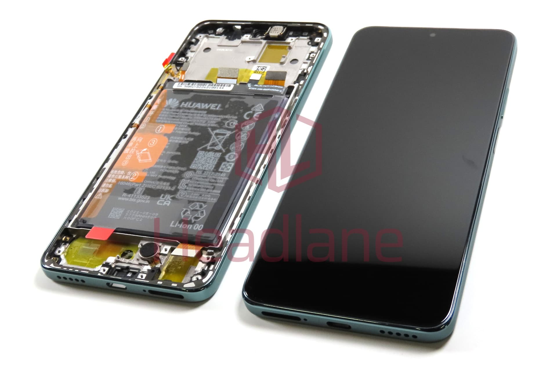 Huawei nova Y90 LCD Display / Screen + Touch + Battery - Green - view 2