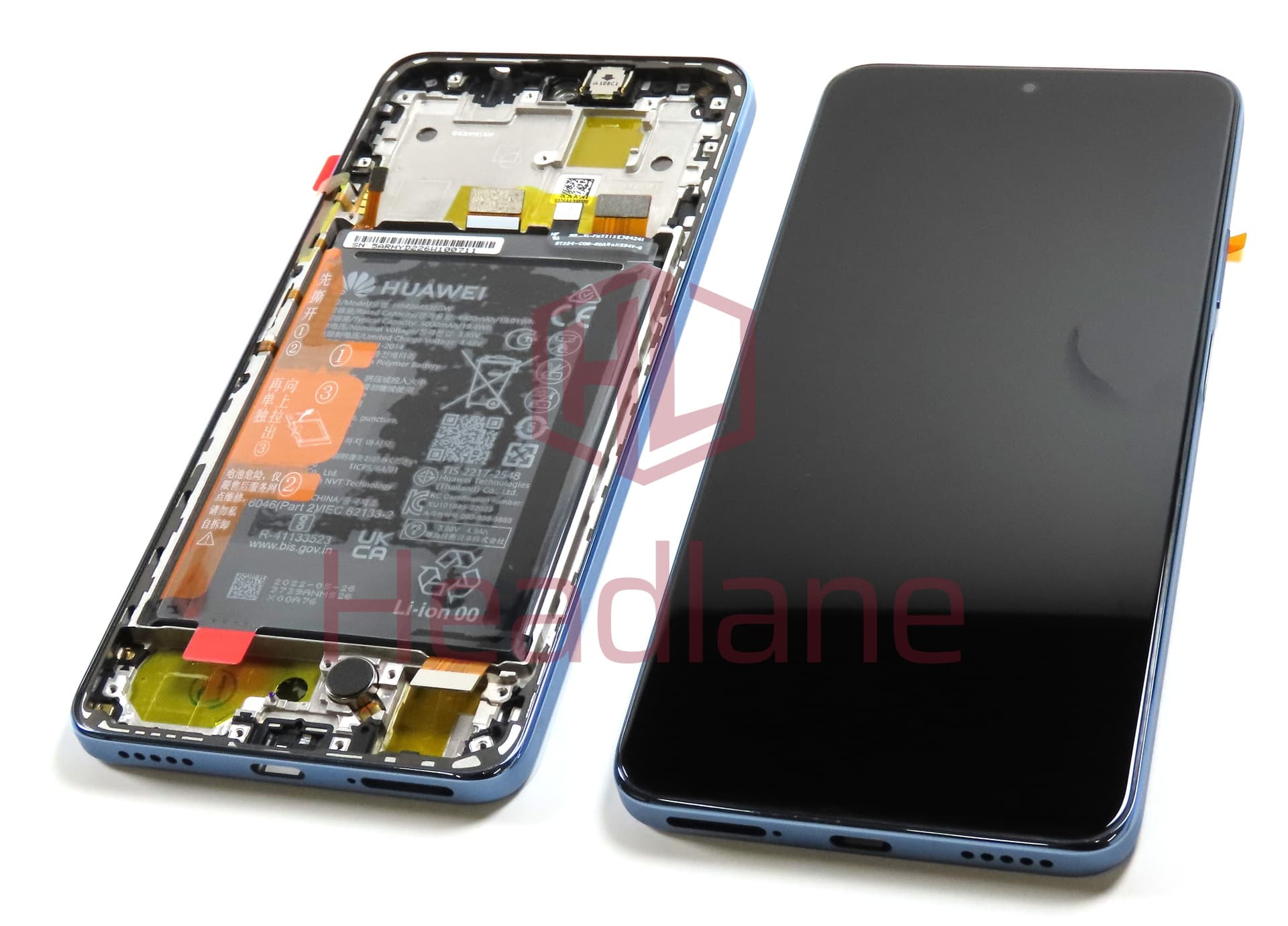 Huawei nova Y90 LCD Display / Screen + Touch + Battery - White - view 2