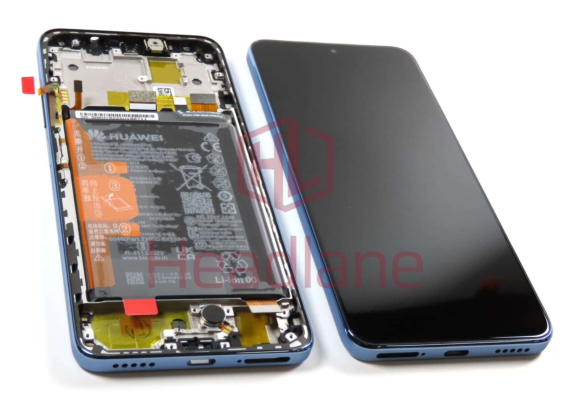 Huawei nova Y90 LCD Display / Screen + Touch + Battery - White - view 3