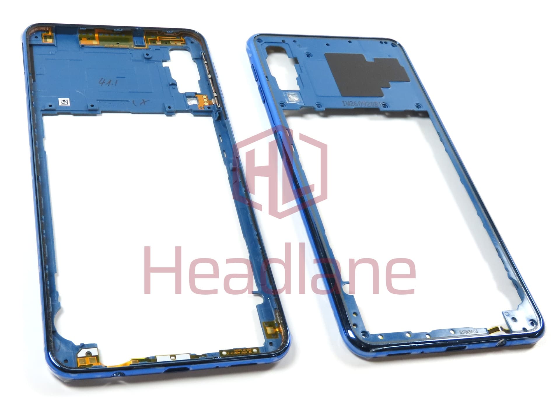 Samsung SM-A750 Galaxy A7 (2018) Middle Cover / Chassis - Blue - view 3