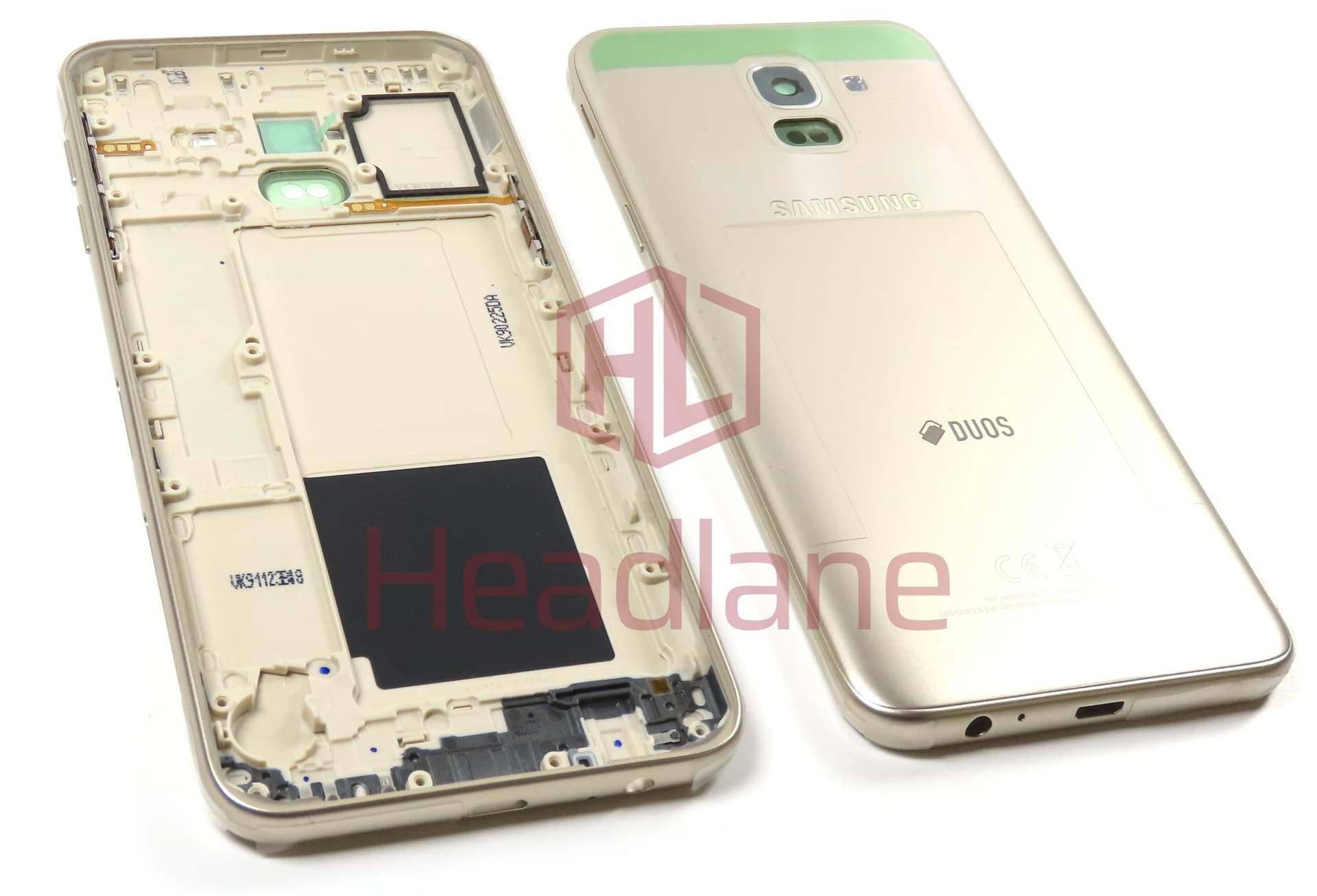 Samsung SM-J600 Galaxy J6 (2018) Back / Battery Cover - Gold (DUOS) - view 2