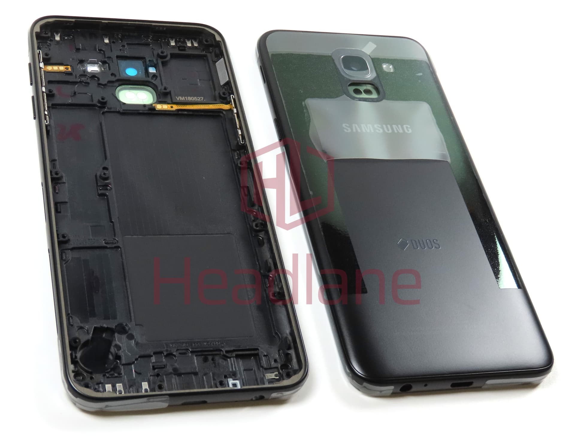 Samsung SM-J600 Galaxy J6 (2018) Back / Battery Cover - Black (DUOS) - view 2