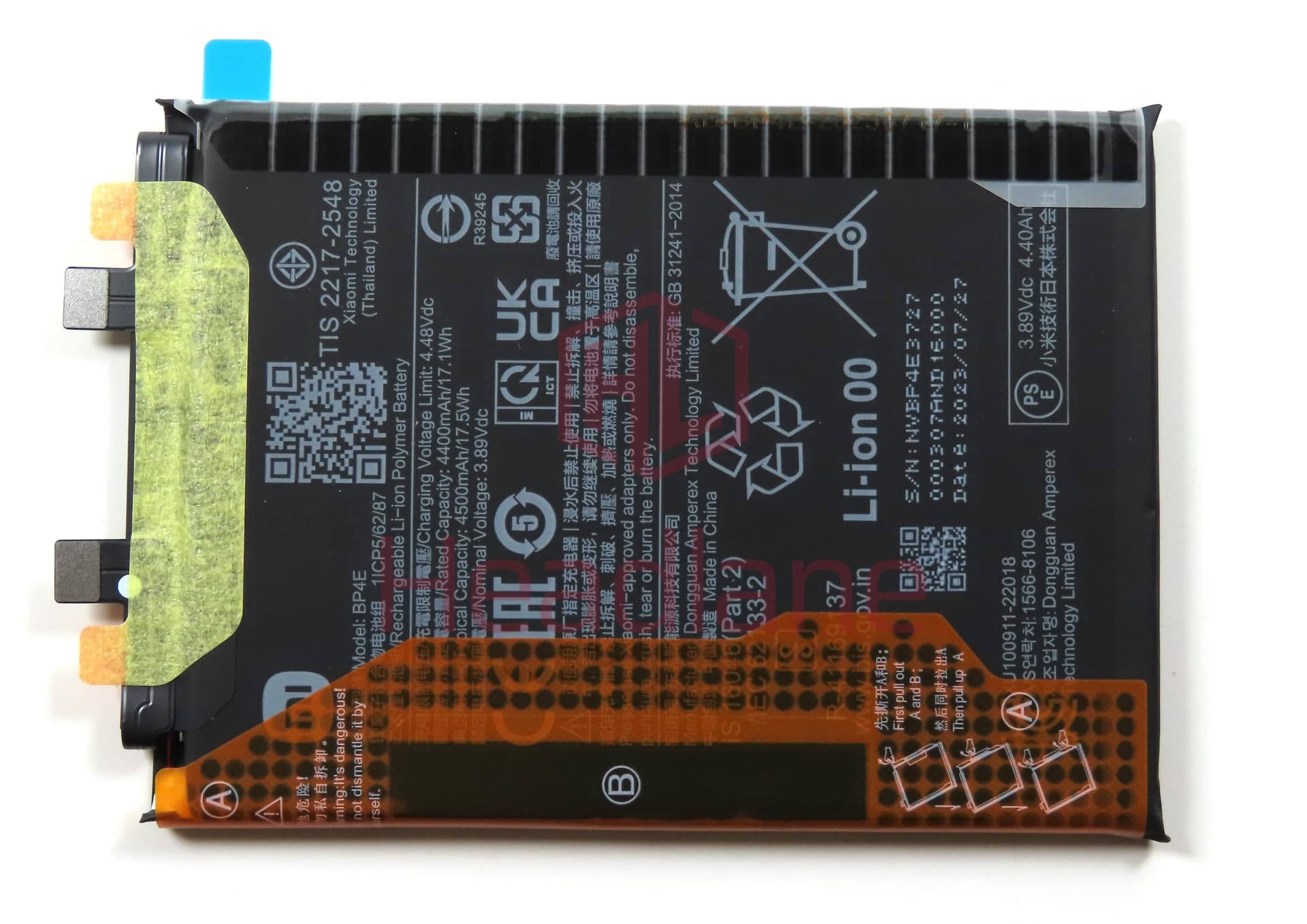 Xiaomi 13 Lite BP4E 4500mAh Internal Battery - view 2