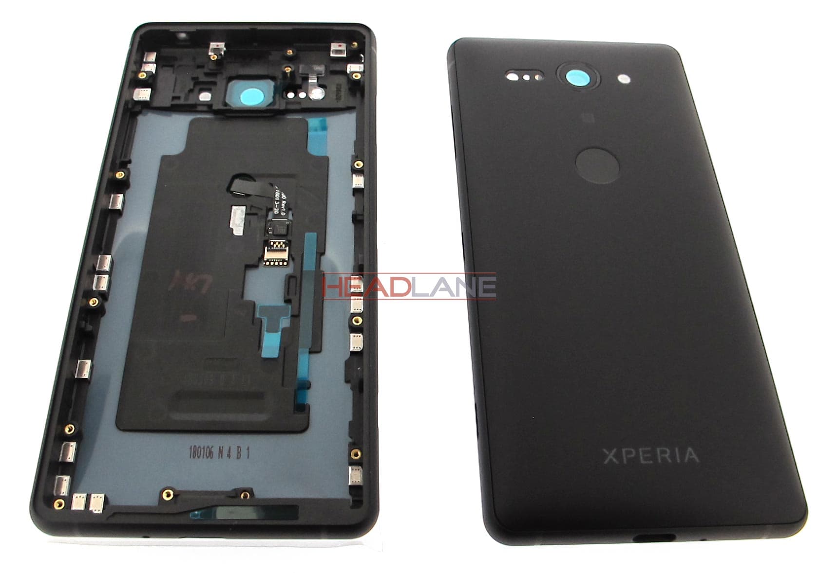 Sony H8324 H8314 Xperia XZ2 Compact Battery Cover - Black - view 2