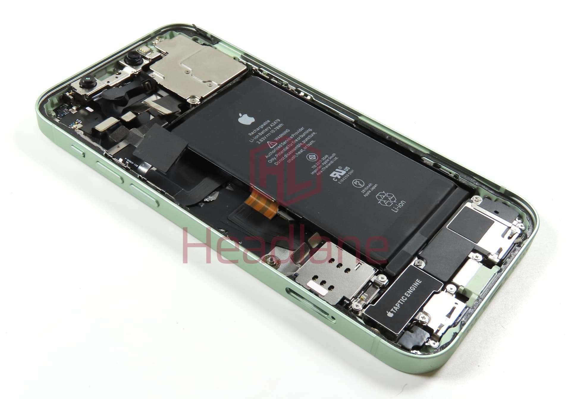 iPhone 12 Back / Battery Cover + Small Parts - Green (Pulled - Grade A) - view 3