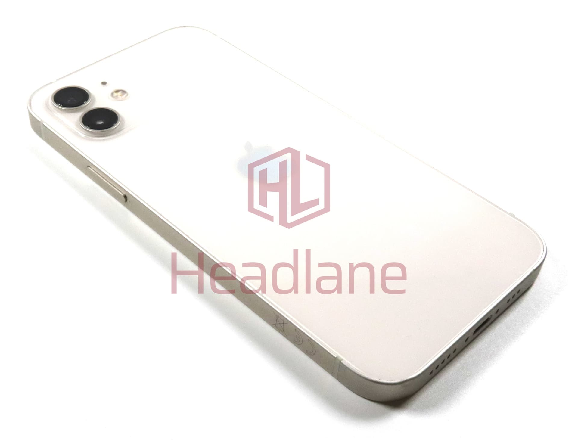 iPhone 12 Back / Battery Cover + Small Parts - White (Pulled - Grade A) - view 2