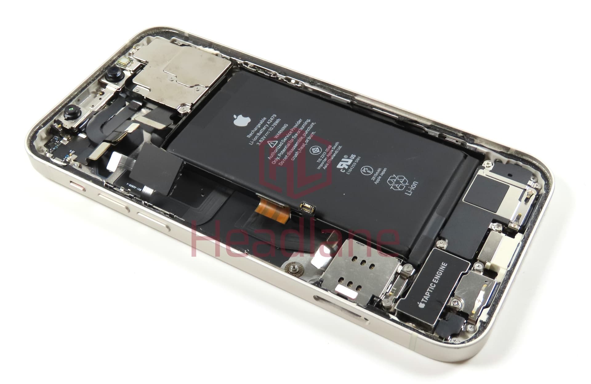 iPhone 12 Back / Battery Cover + Small Parts - White (Pulled - Grade A) - view 3