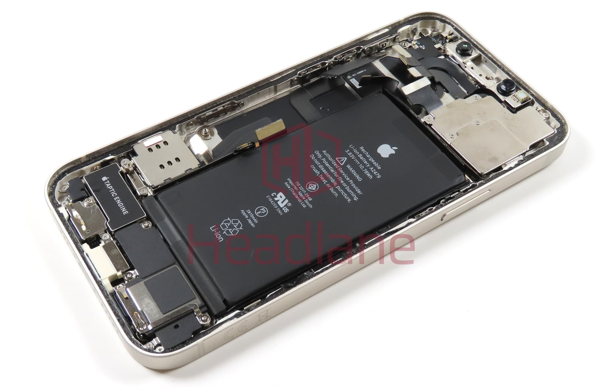 iPhone 12 Back / Battery Cover + Small Parts - White (Pulled - Grade A) - view 4