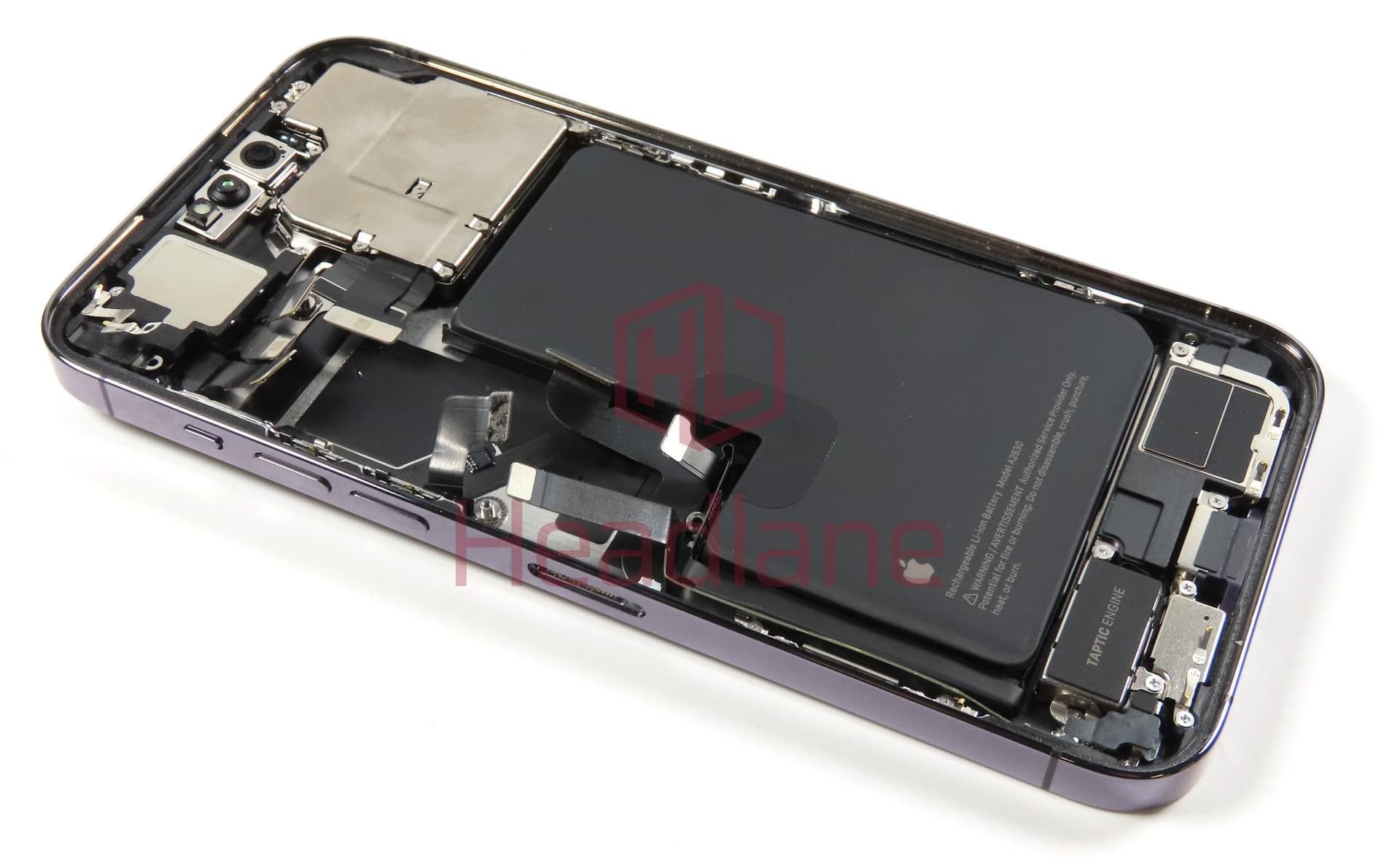 iPhone 14 Pro Max Back / Battery Cover + Small Parts - Purple (Pulled - Grade A) 3