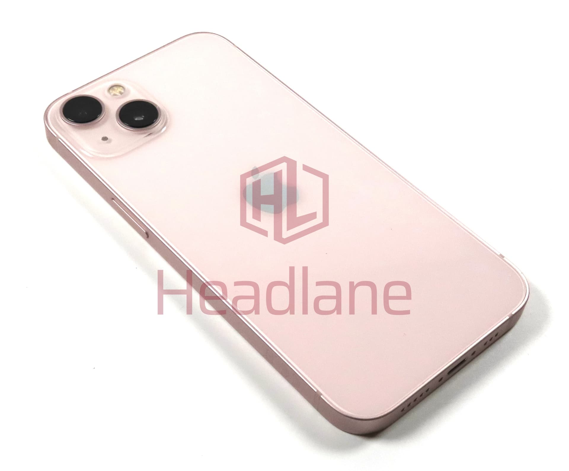 iPhone 13 Back / Battery Cover + Small Parts - Pink (Pulled - Grade A) - view 2