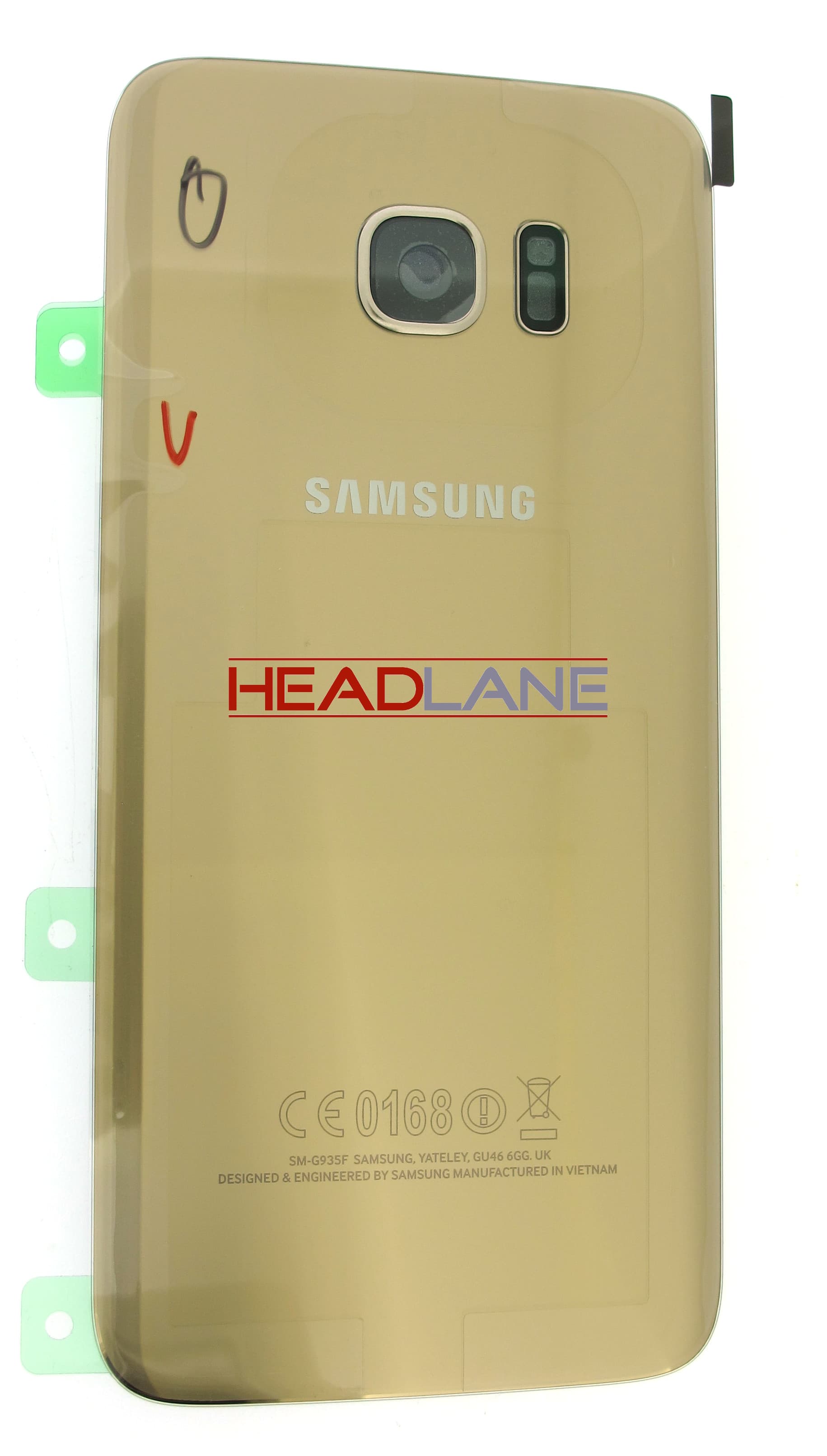 Samsung SM-G935F Galaxy S7 Edge Battery Cover - Gold 3