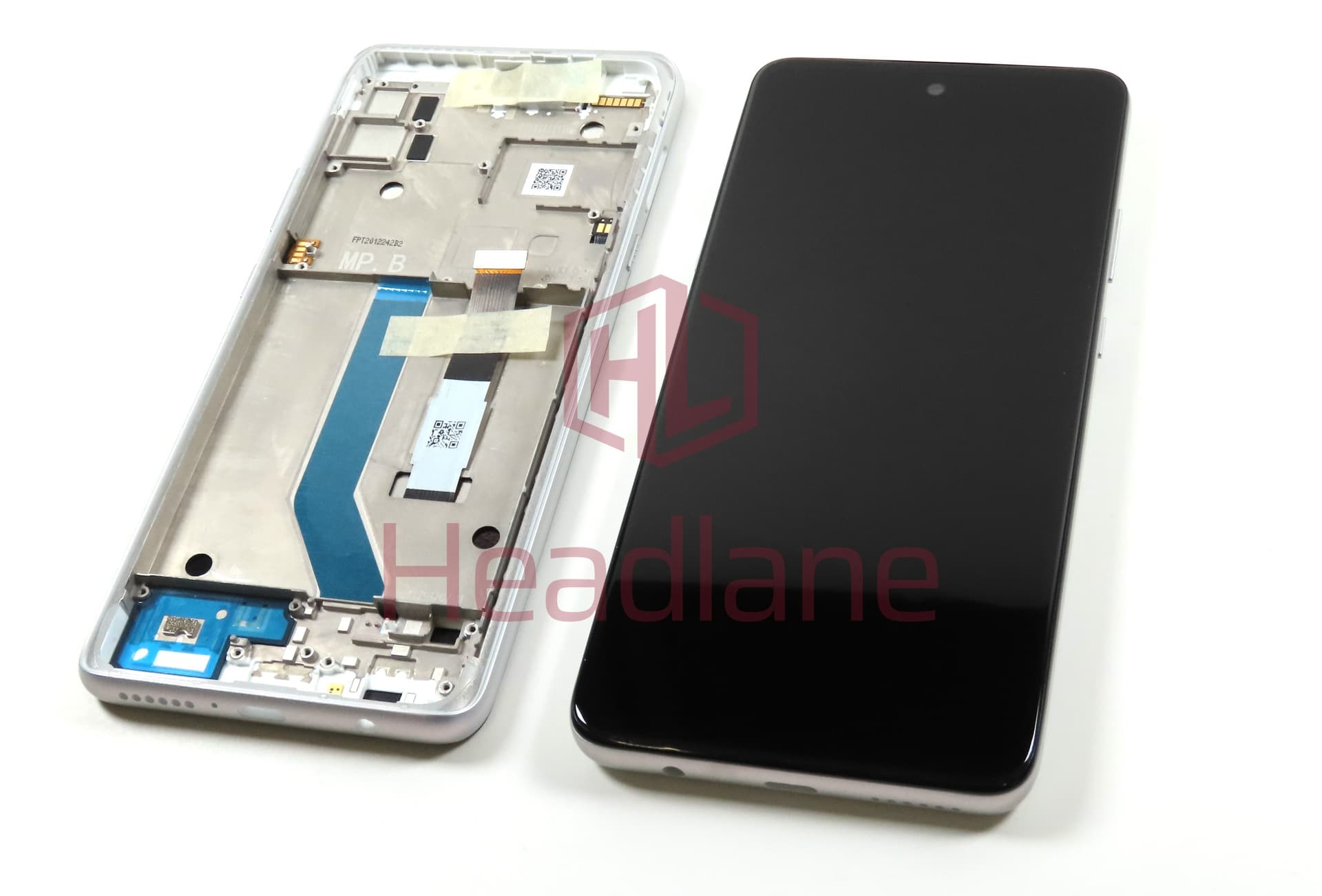 Motorola XT2113 Moto G 5G LCD Display / Screen + Touch - Silver - view 2