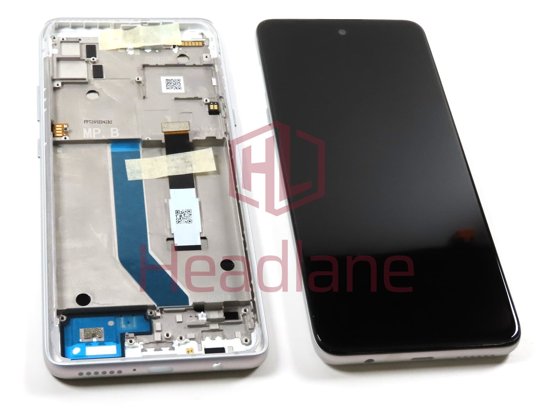 Motorola XT2113 Moto G 5G LCD Display / Screen + Touch - Silver - view 3