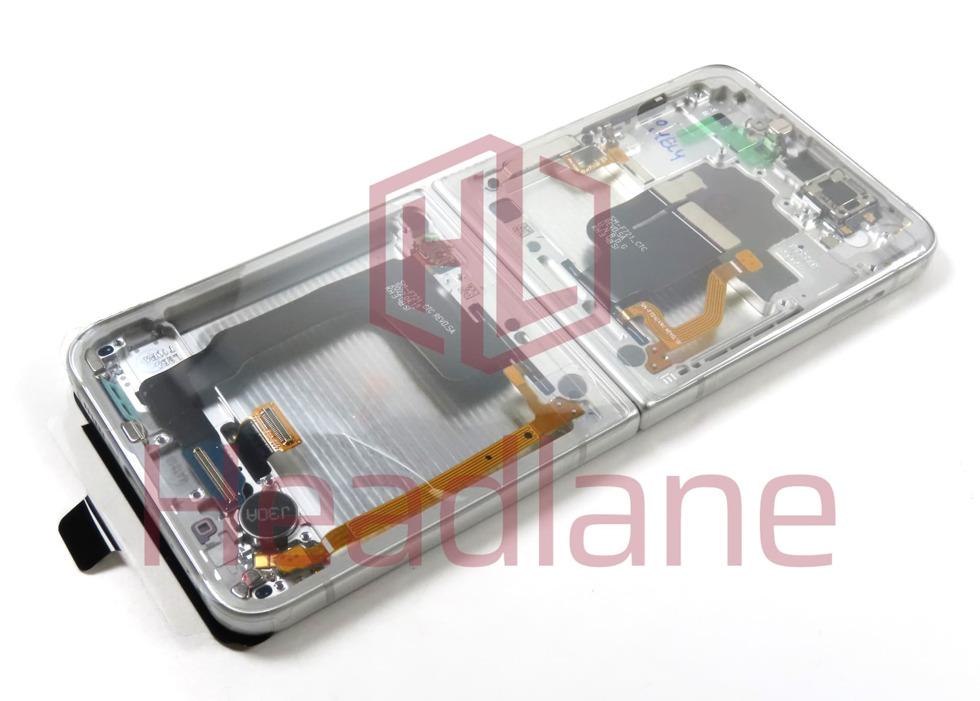 Samsung SM-F721 Galaxy Z Flip4 5G LCD Display / Screen + Touch - Maison Margiela Edition / White - view 4