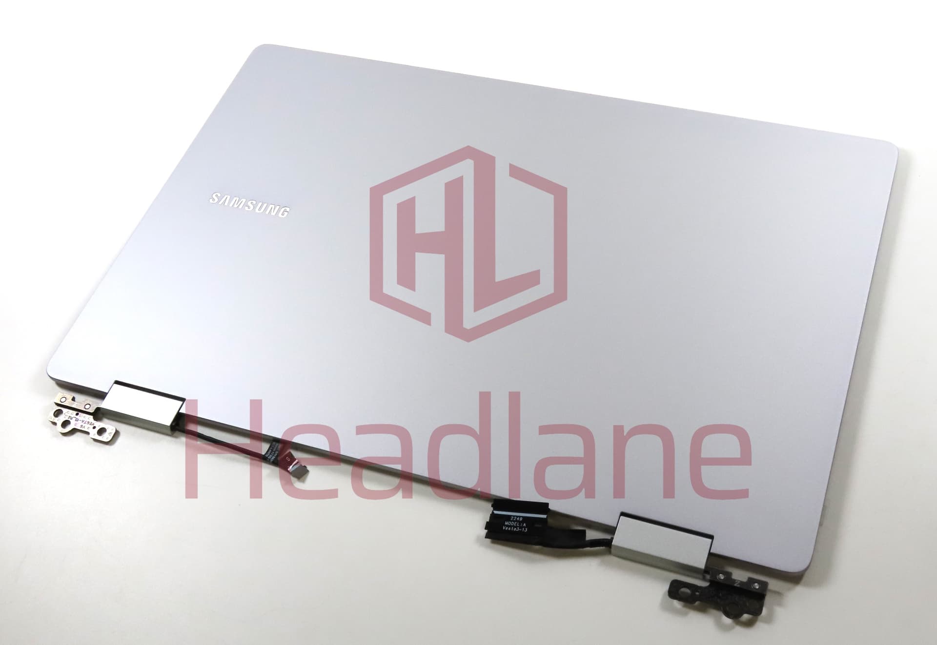 Samsung NP730QFG Galaxy Book3 360 OLED Display / Screen Assembly + Lid + Hinge - Silver - view 3