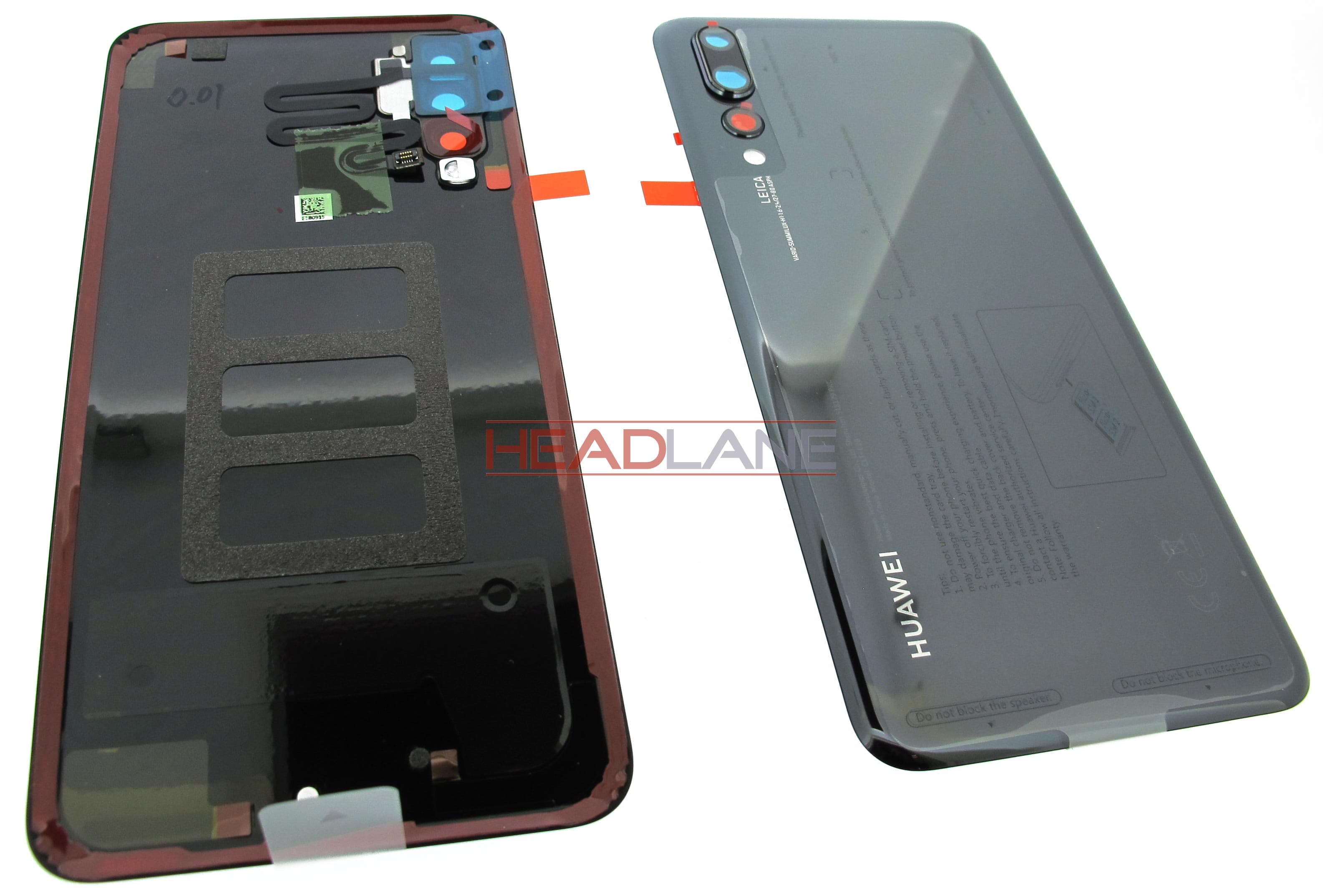 Huawei P20 Pro Back / Battery Cover - Black - view 2