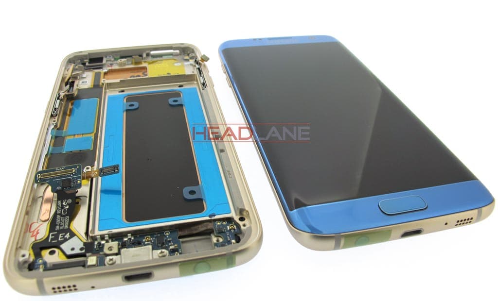 Samsung SM-G935F Galaxy S7 Edge LCD Display / Screen + Touch - Coral Blue - view 2