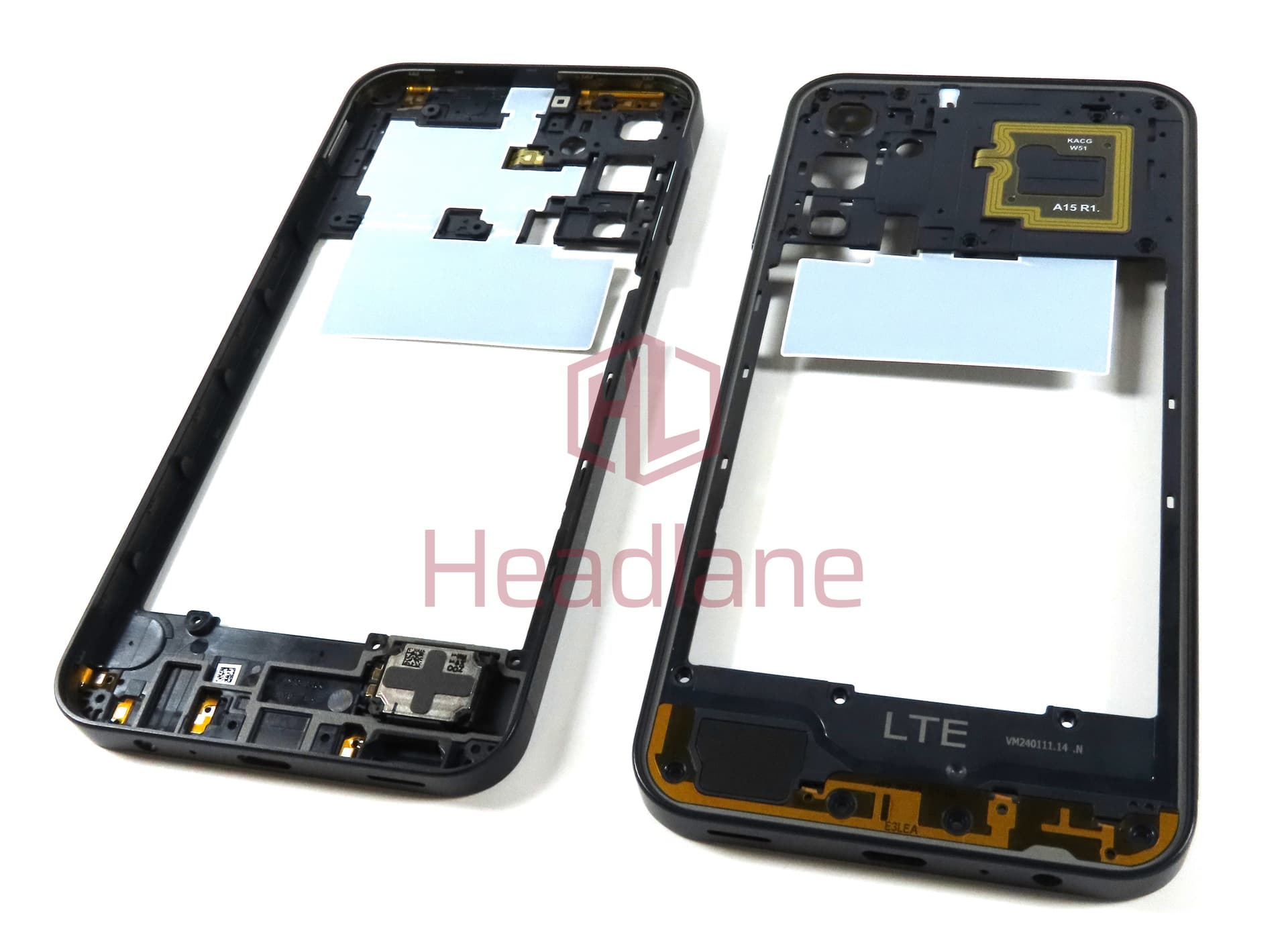 Samsung SM-A155 Galaxy A15 4G Middle Cover / Chassis - Black - view 2