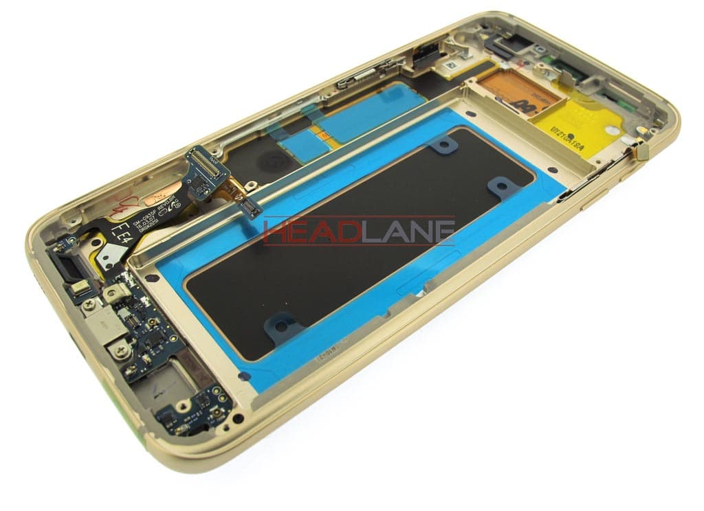 Samsung SM-G935F Galaxy S7 Edge LCD Display / Screen + Touch - Coral Blue - view 4