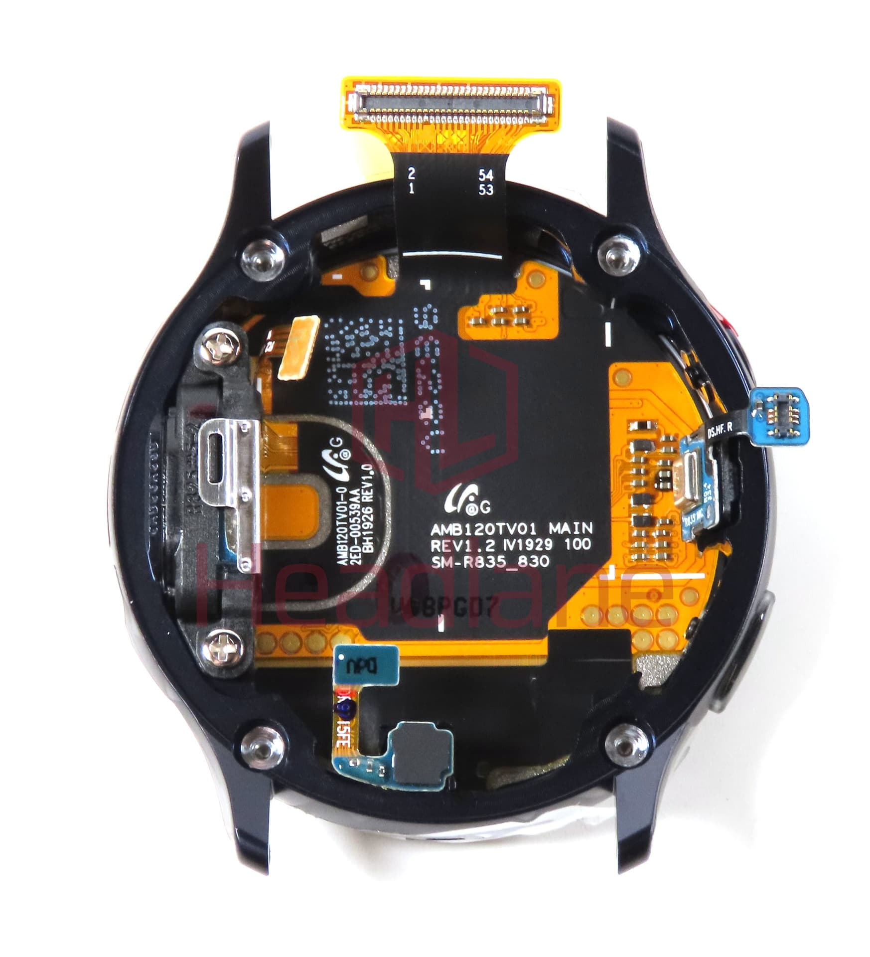 Samsung SM-R830 Galaxy Watch Active2 LCD Display / Screen + Touch - Black - view 2