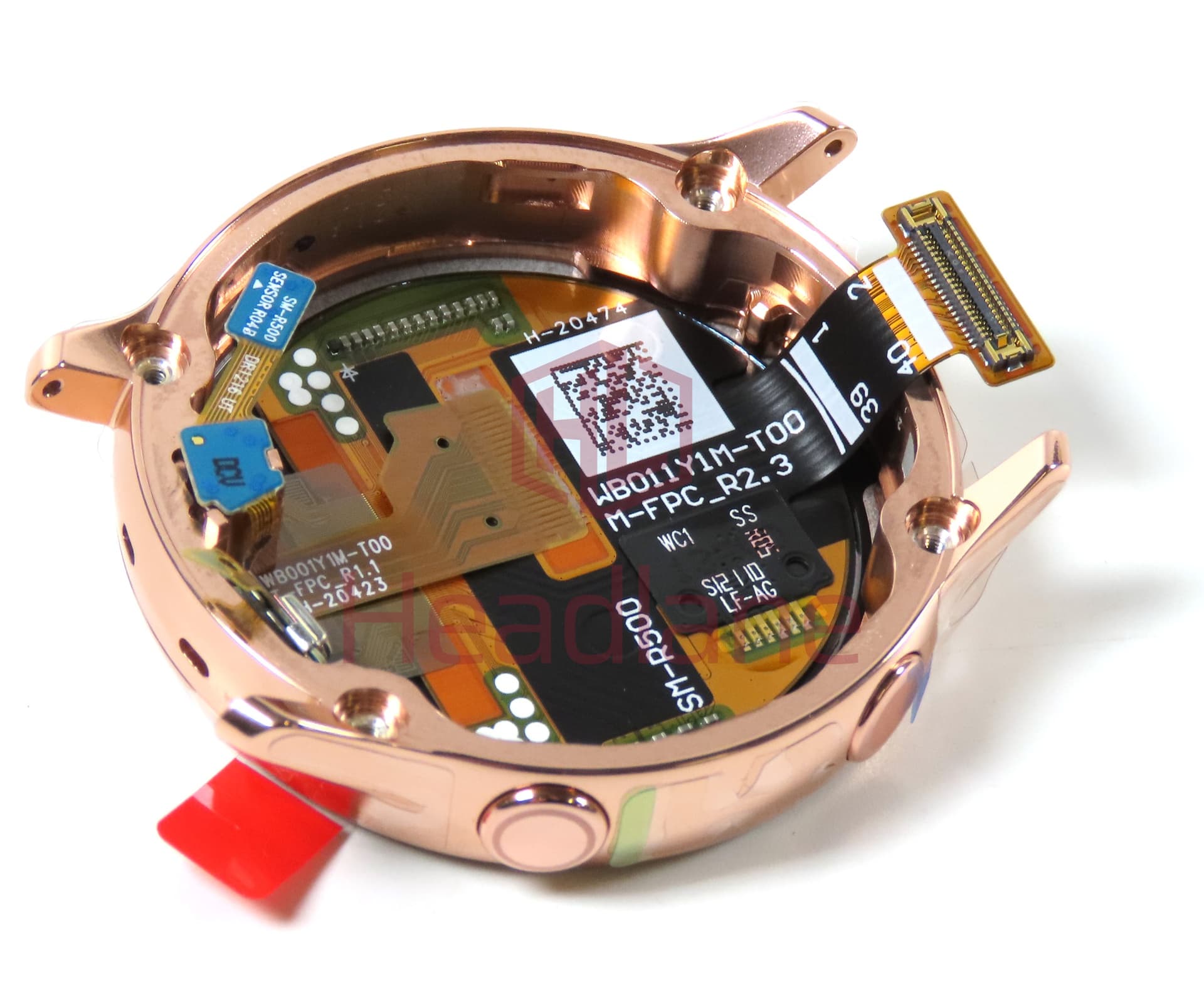 Samsung SM-R500 Galaxy Watch Active LCD Display / Screen + Touch - Gold - view 2