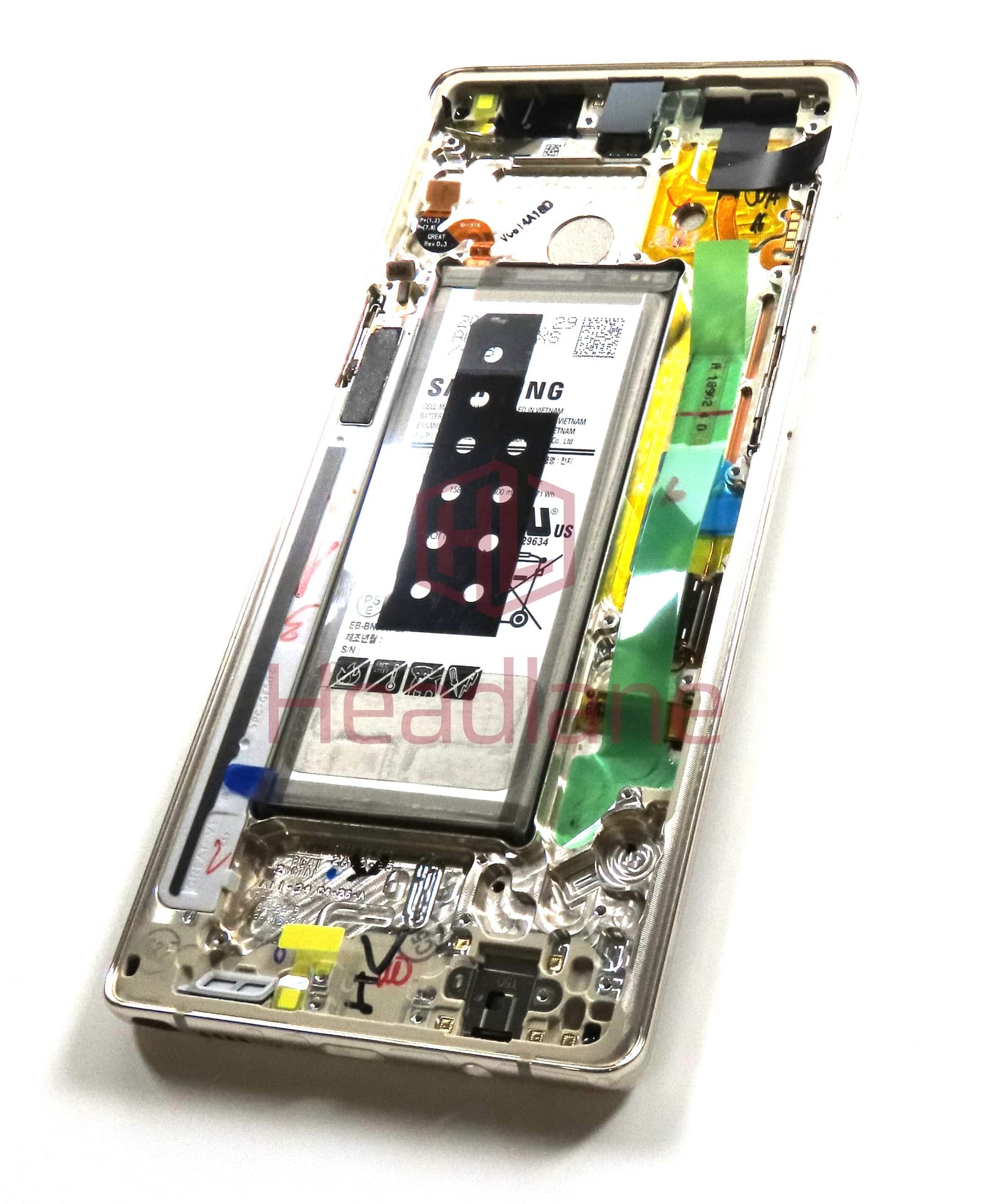 Samsung SM-N950 Galaxy Note 8 LCD Display / Screen + Touch + Battery - Gold - view 2