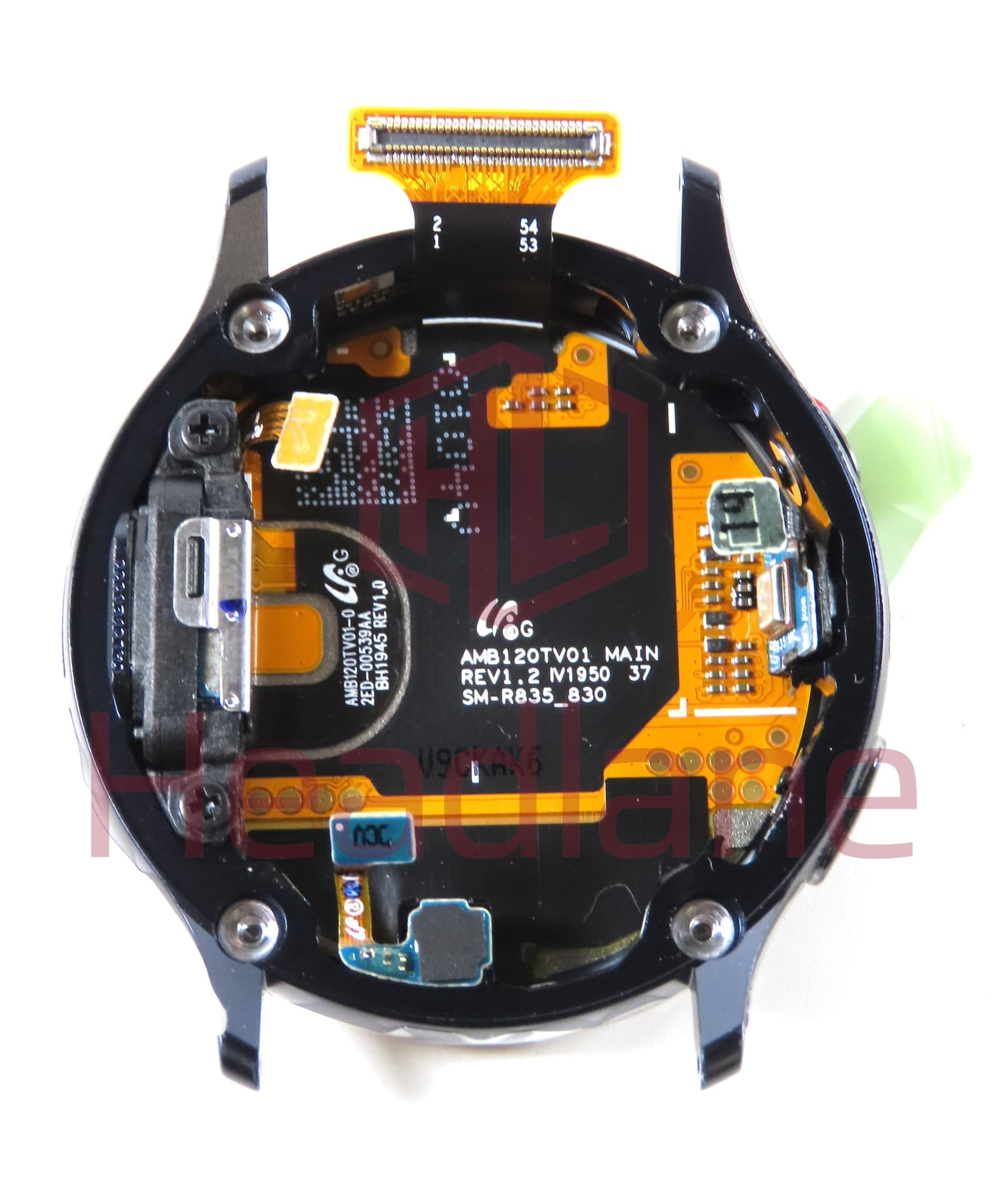 Samsung SM-R825 Galaxy Watch Active2 LCD Display / Screen + Touch - Black - view 2