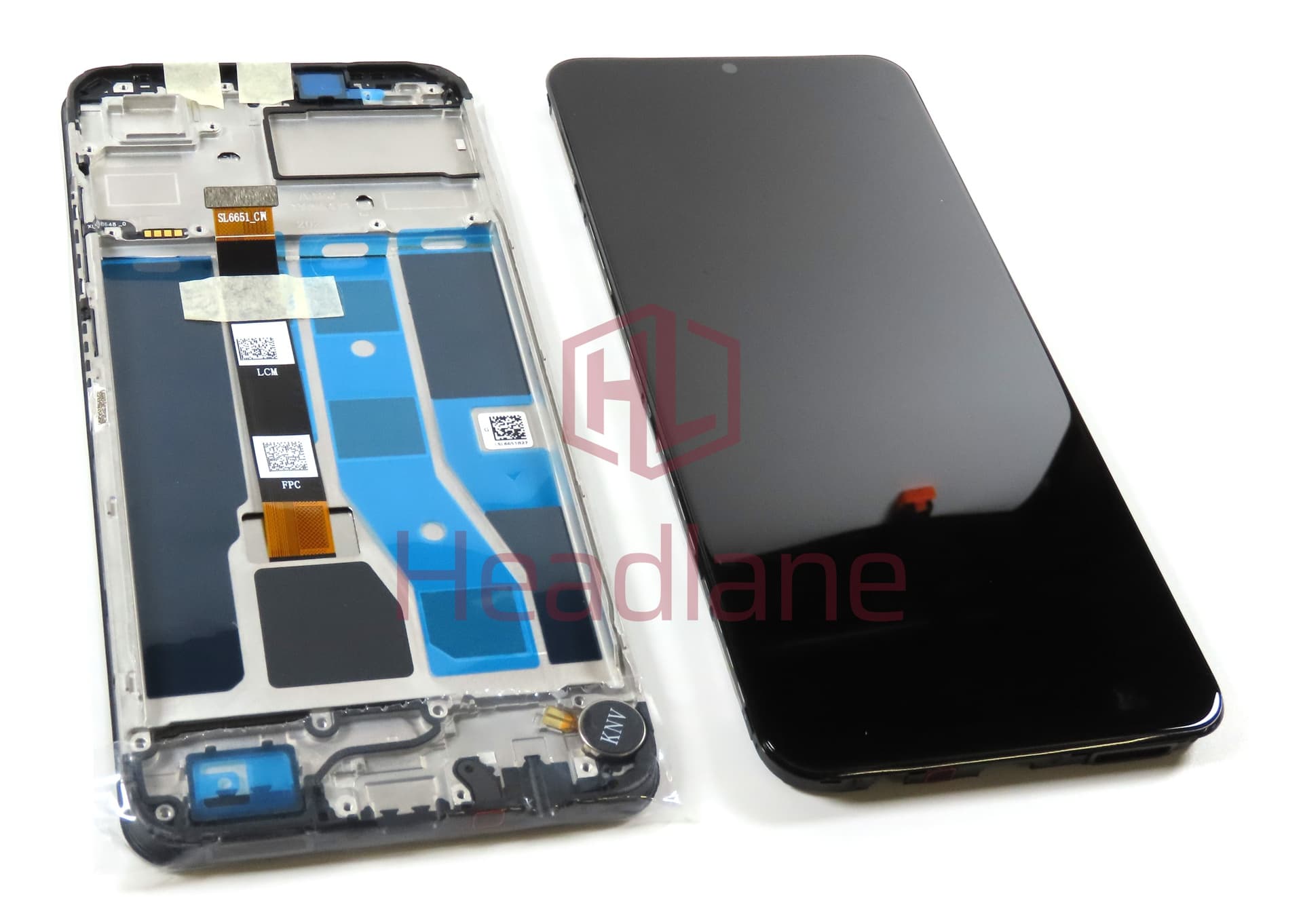 Realme RMX3760 C53 LCD Display / Screen + Touch - Black - view 3