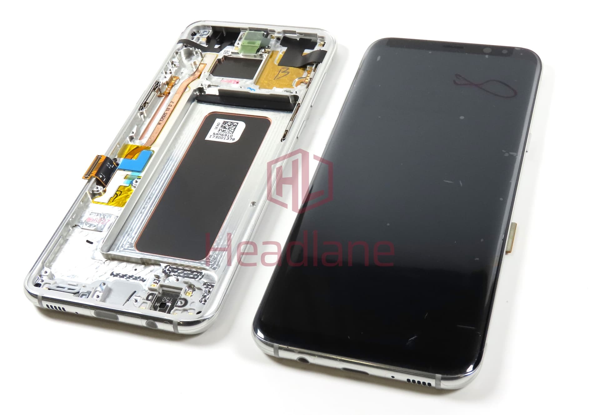 Samsung SM-G955 Galaxy S8+ LCD Display / Screen + Touch - Silver (Brown Box) - view 2