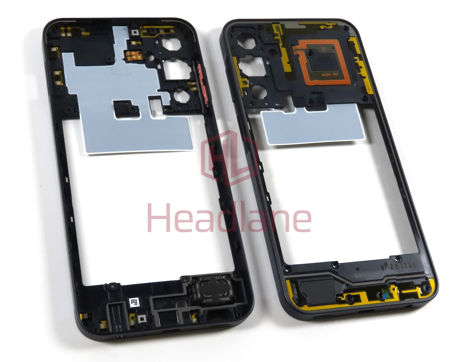 Samsung SM-A256 Galaxy A25 5G Middle Cover / Chassis - Black - view 3