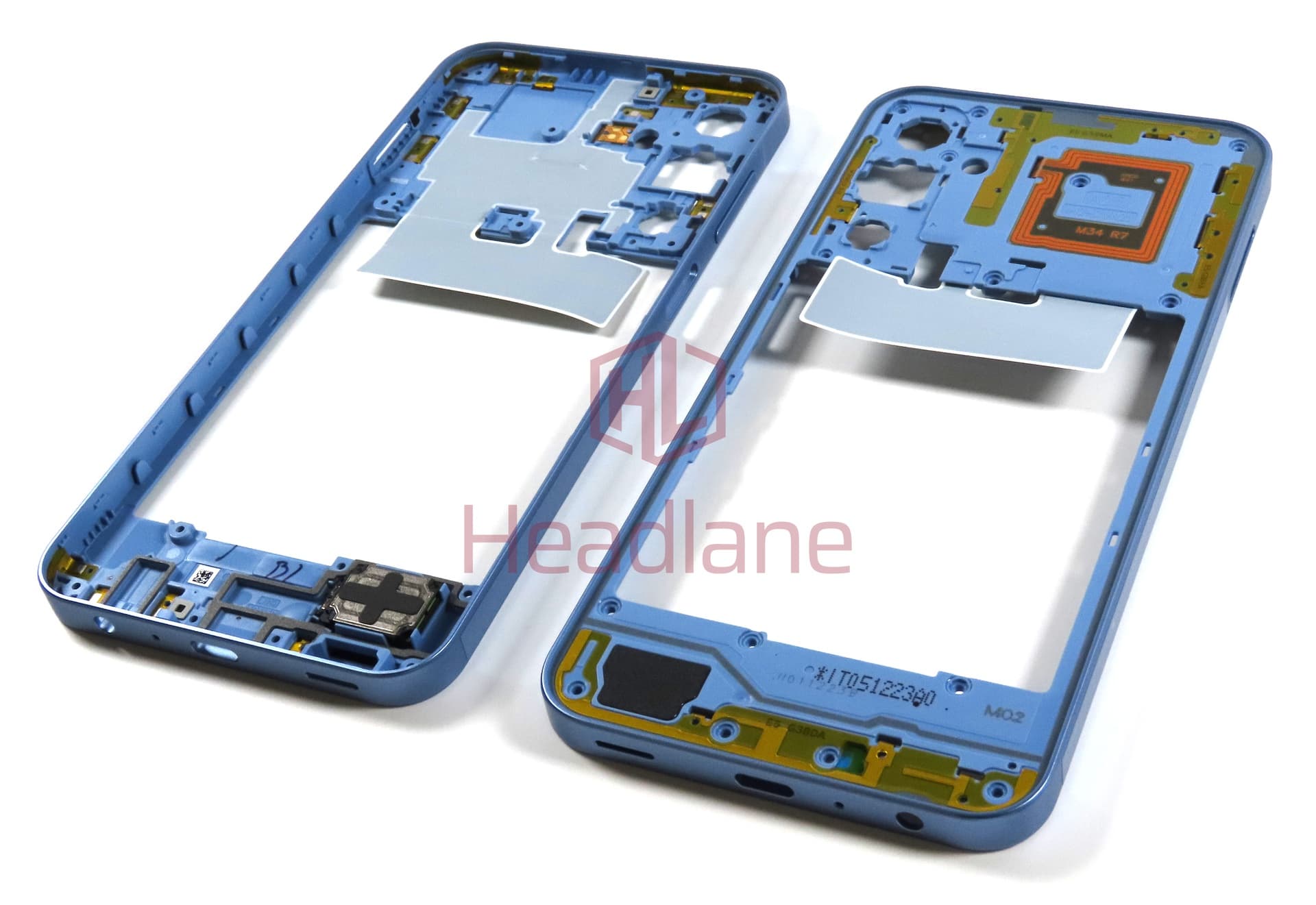 Samsung SM-A256 Galaxy A25 5G Middle Cover / Chassis - Blue - view 2
