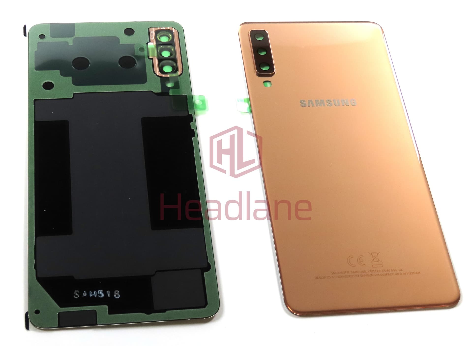 Samsung SM-A750 Galaxy A7 (2018) Back / Battery Cover - Gold - view 3