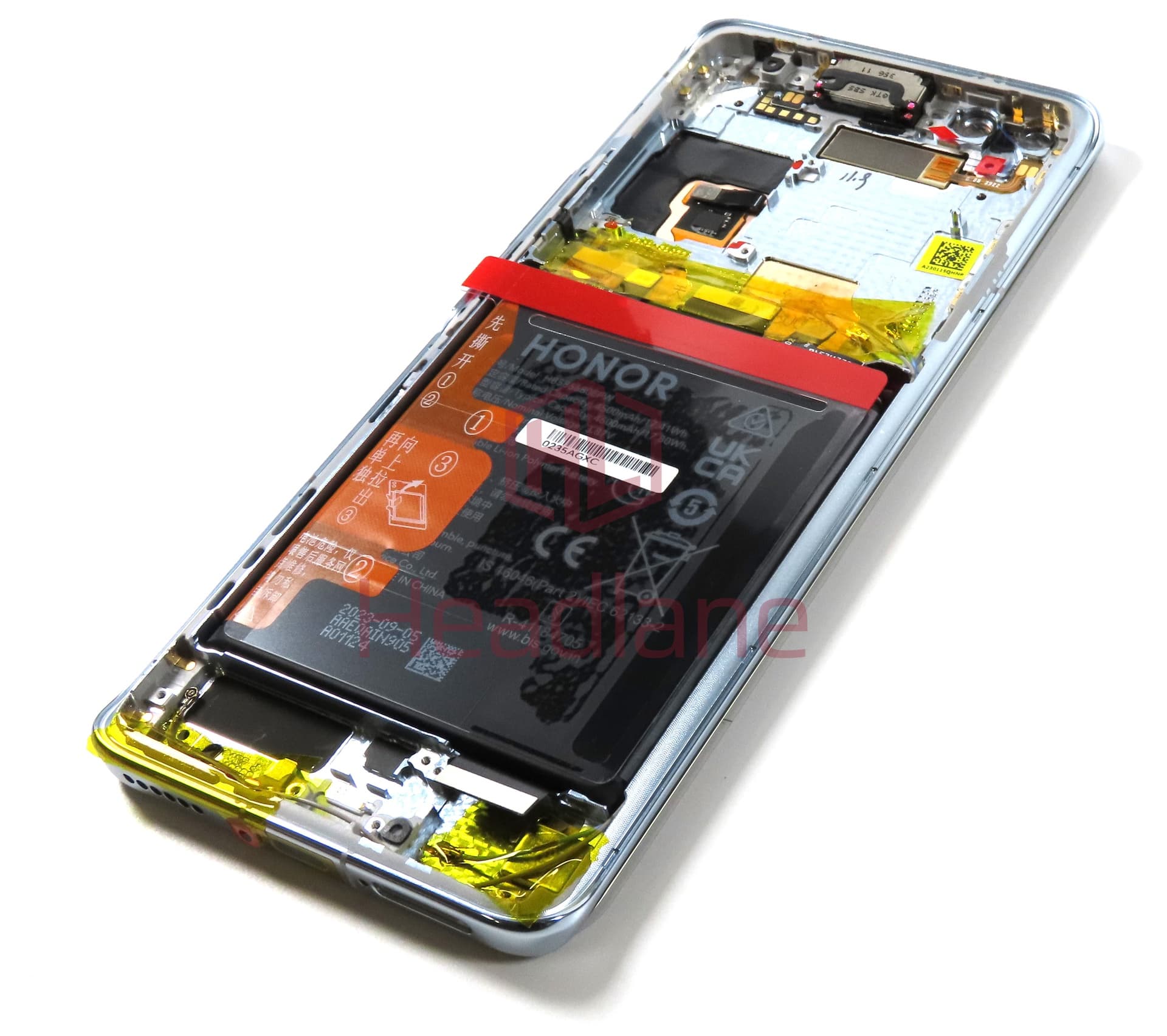 Honor Magic4 Pro LCD Display / Screen + Touch + HB586680EFW Battery - Cyan - view 2