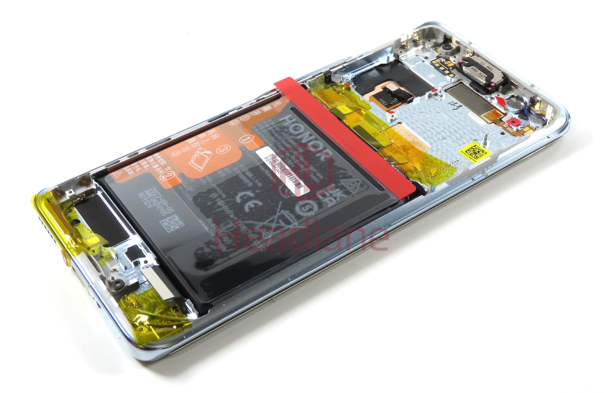Honor Magic4 Pro LCD Display / Screen + Touch + HB586680EFW Battery - Cyan - view 3