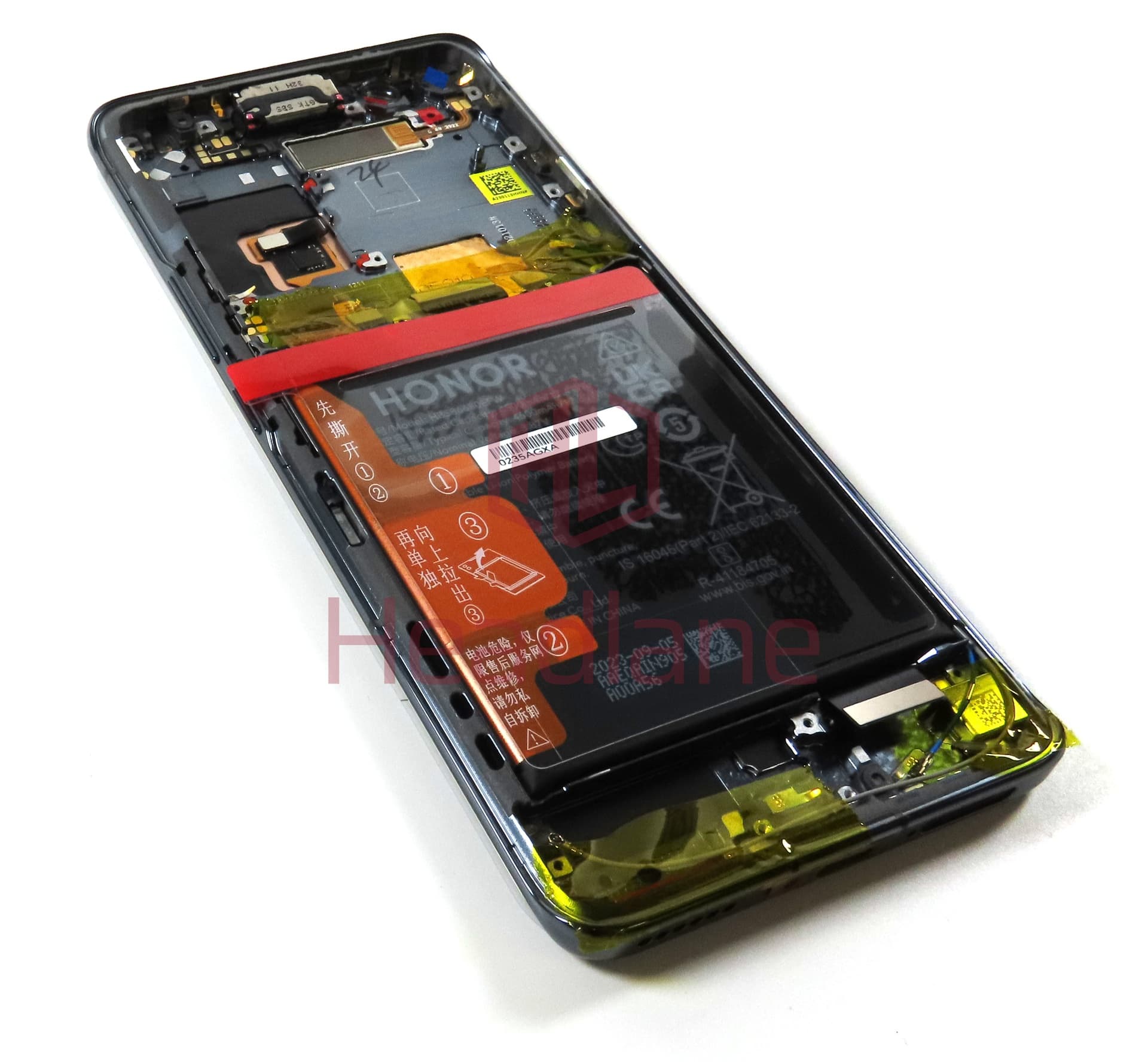 Honor Magic4 Pro LCD Display / Screen + Touch + HB586680EFW Battery - Black - view 2