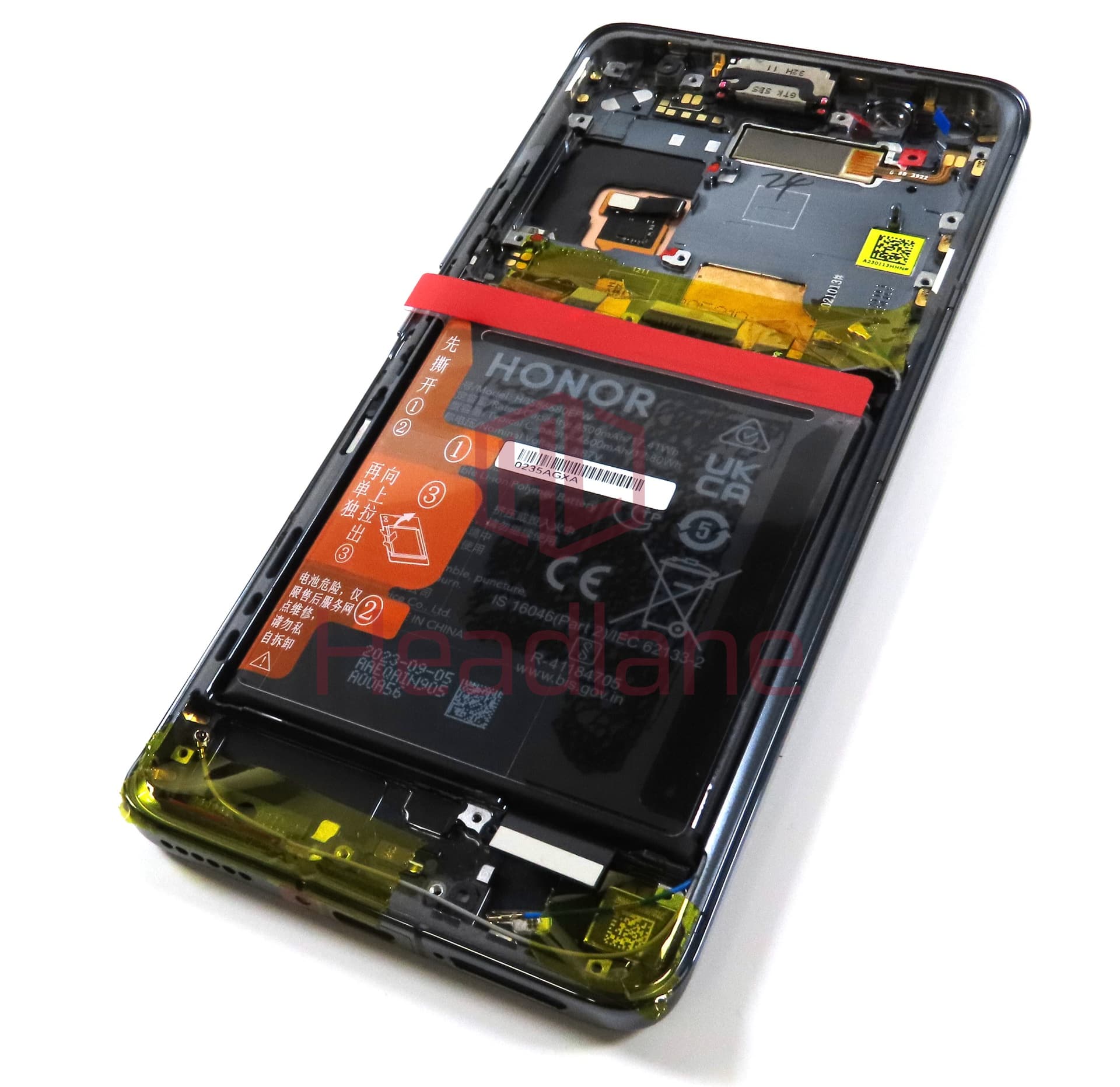 Honor Magic4 Pro LCD Display / Screen + Touch + HB586680EFW Battery - Black - view 3