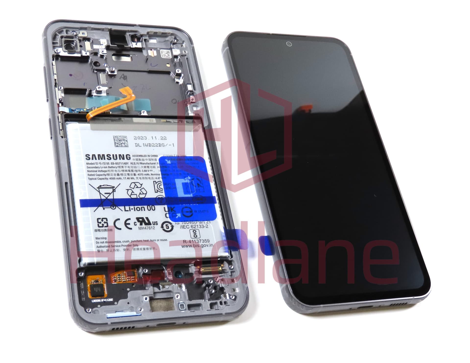 Samsung SM-S711 Galaxy S23 FE LCD Display / Screen + Touch + Battery - Graphite - view 3