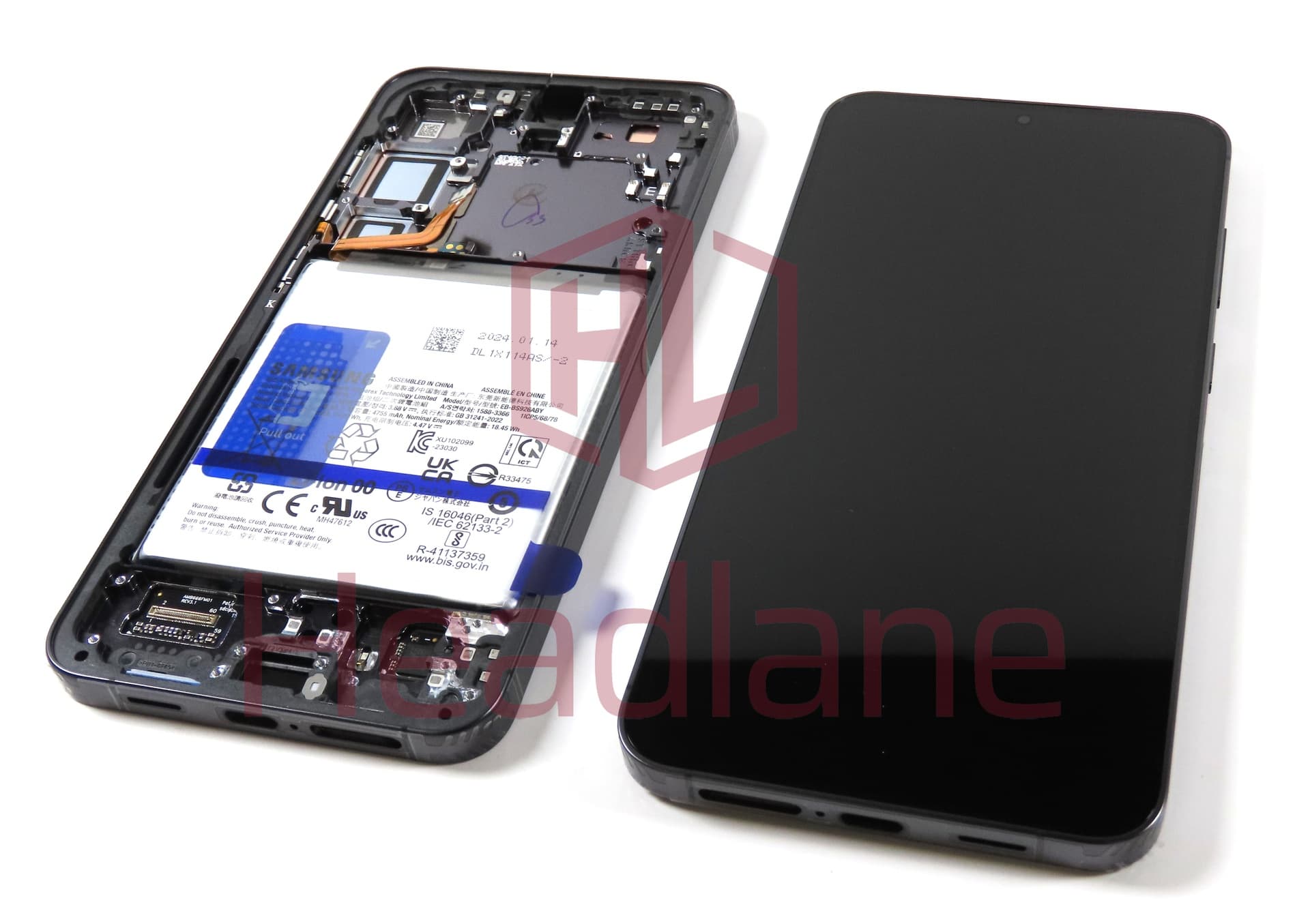 Samsung SM-S926 Galaxy S24+ / Plus LCD Display / Screen + Touch + Battery - Onyx Black - view 2