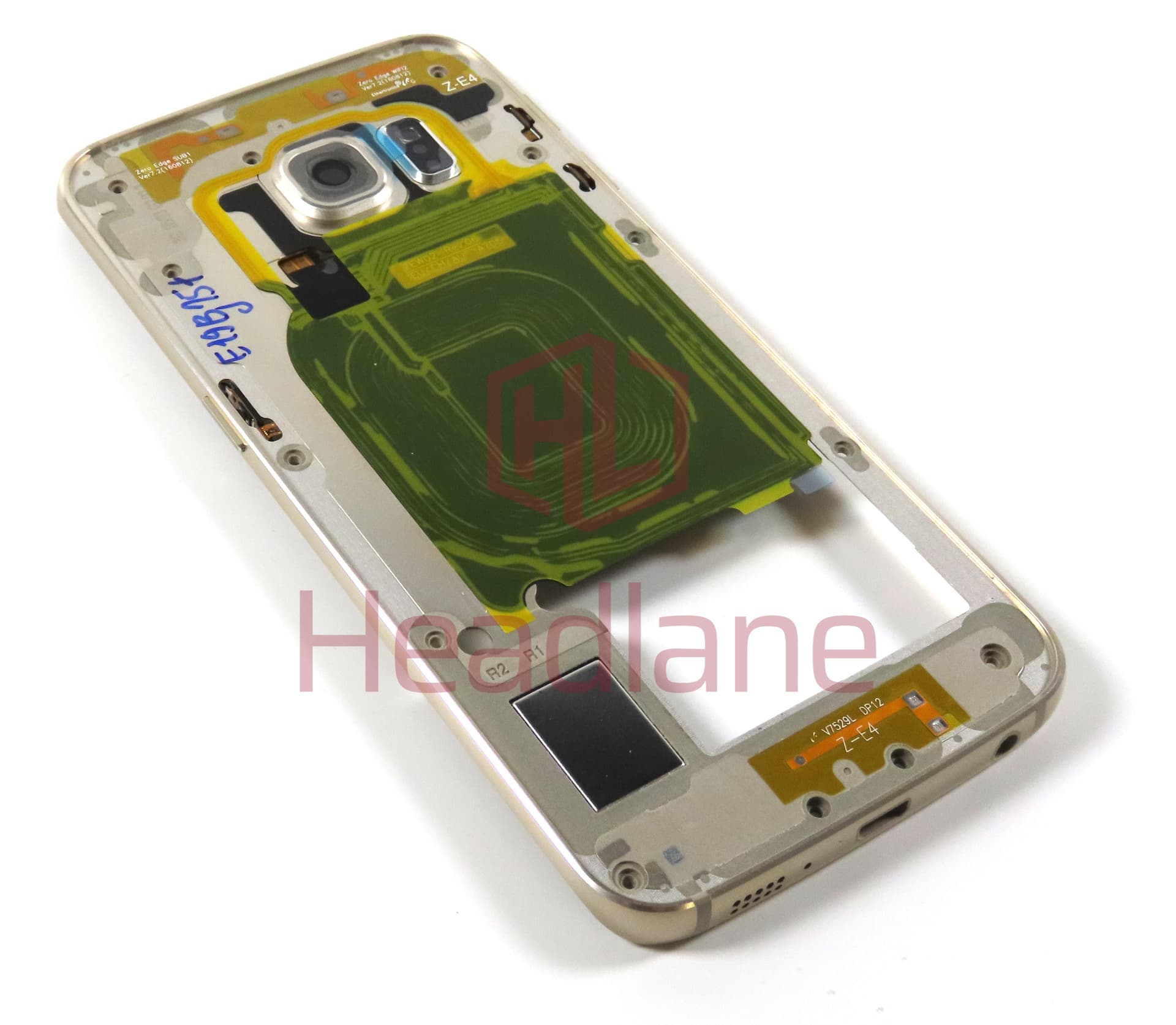Samsung SM-G925F Galaxy S6 Edge Middle Cover - Gold - view 2
