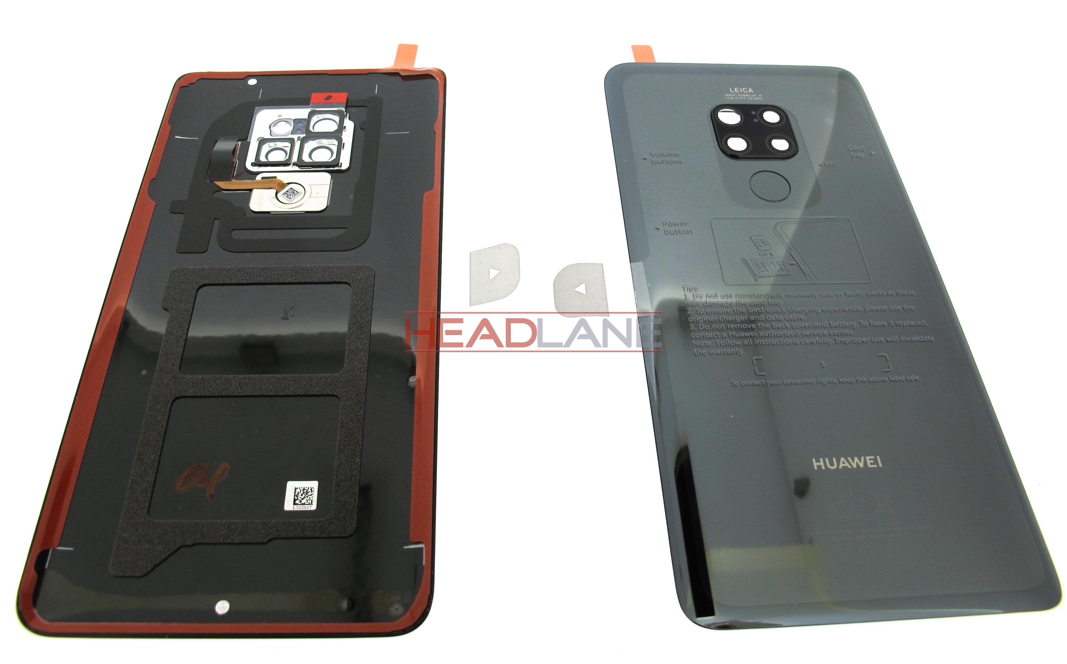 Huawei Mate 20 Back / Battery Cover - Black - view 2