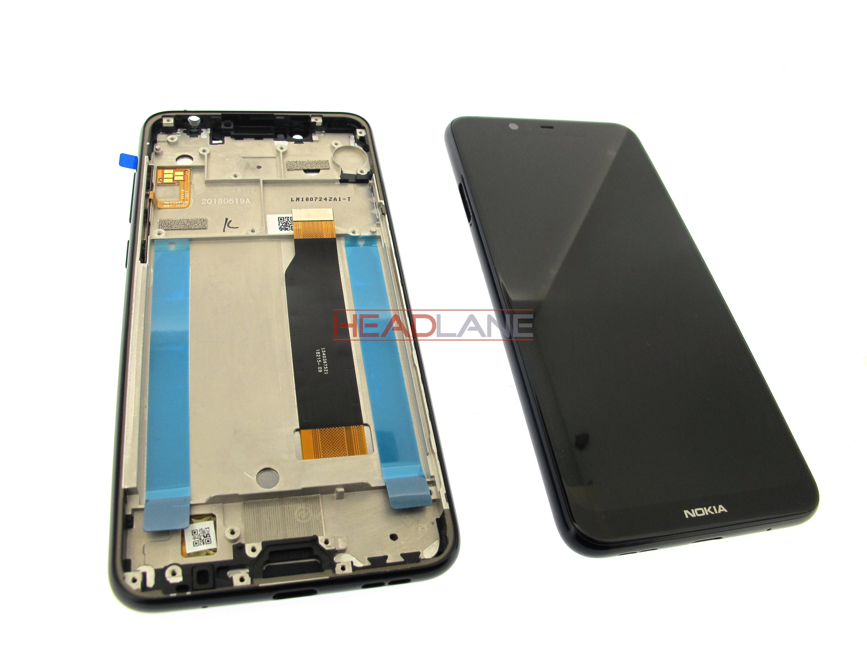 Nokia 5.1 TA-1061 , TA-1075 LCD Display / Screen + Touch / Digitizer (All colours) - view 2