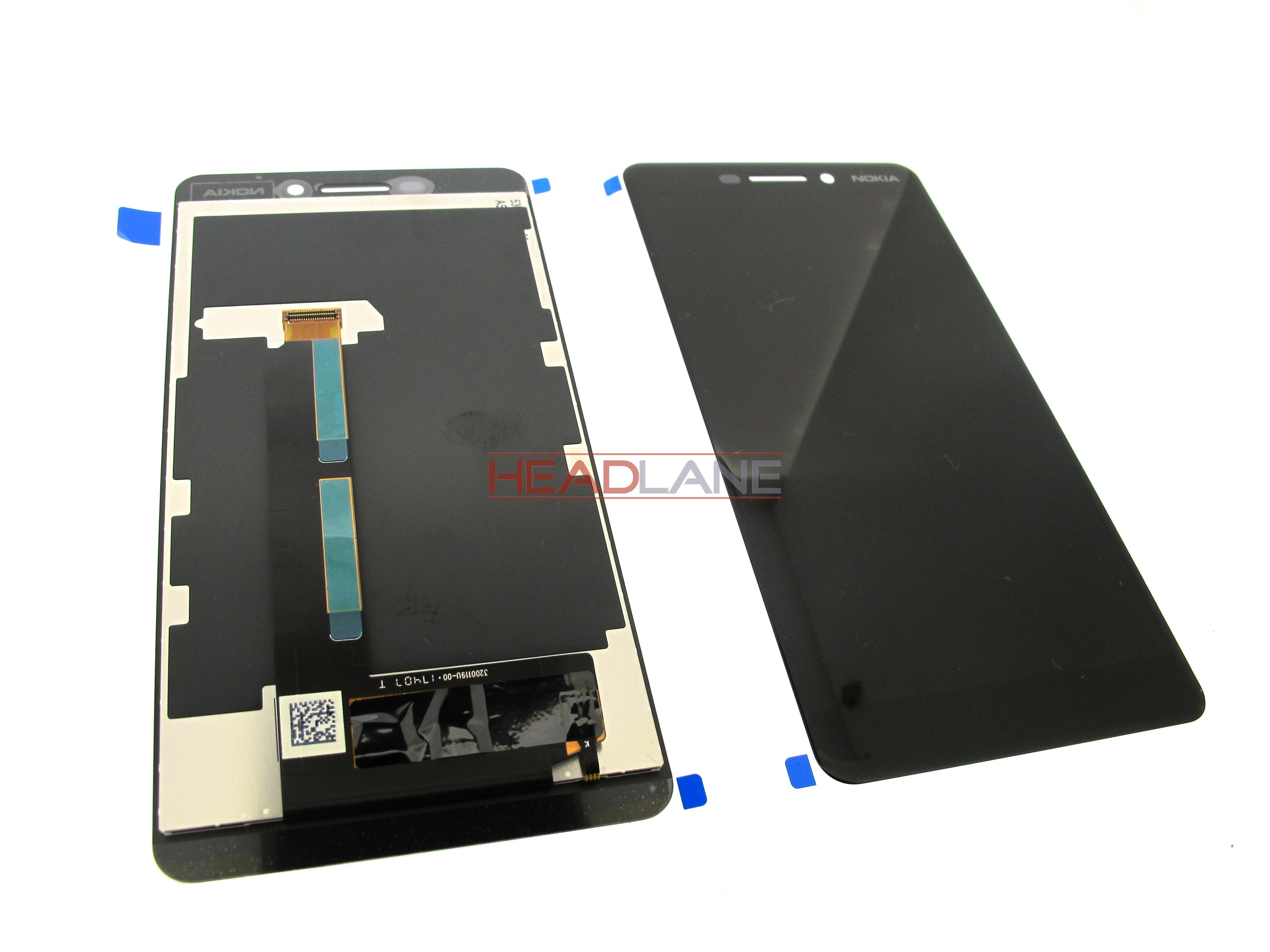 Nokia 6.1 TA-1043 TA-1050 LCD Display / Screen + Touch - Black - view 2