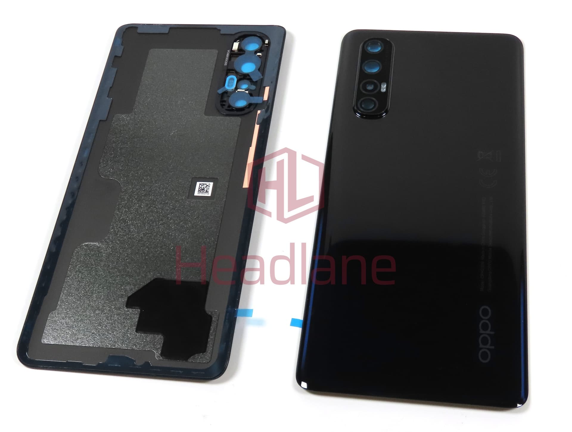 Oppo CPH2009 Find X2 Neo Back / Battery Cover - Black 3