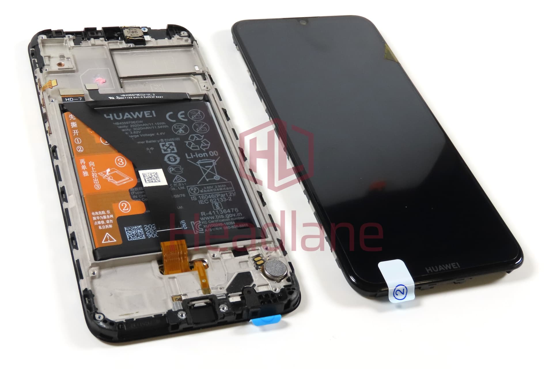 Huawei Y6 (2019) LCD Display / Screen + Touch + Battery (No Box) - view 2